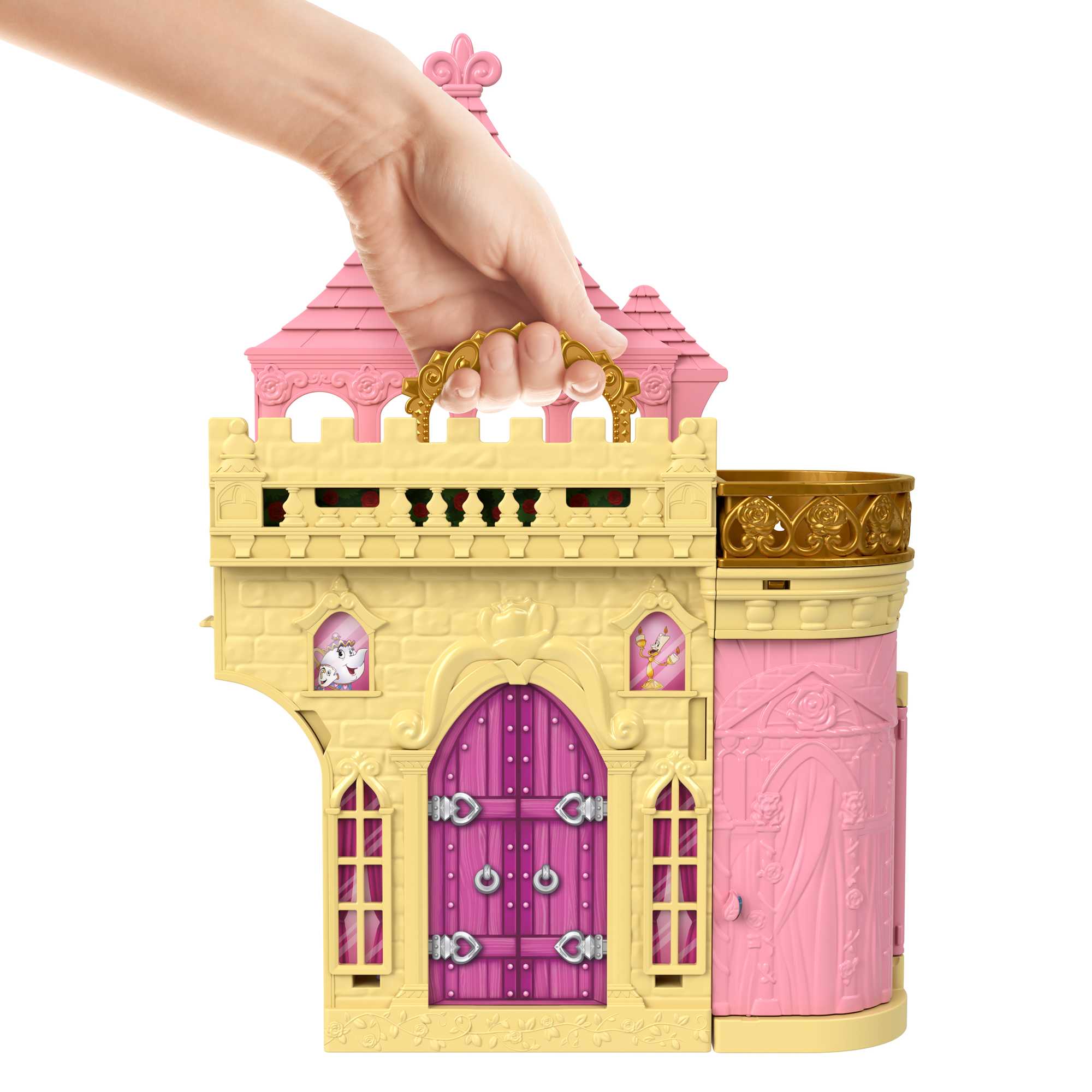 Disney Princesa Casa de Muñecas Castillo de Bella Apilable - Image 3