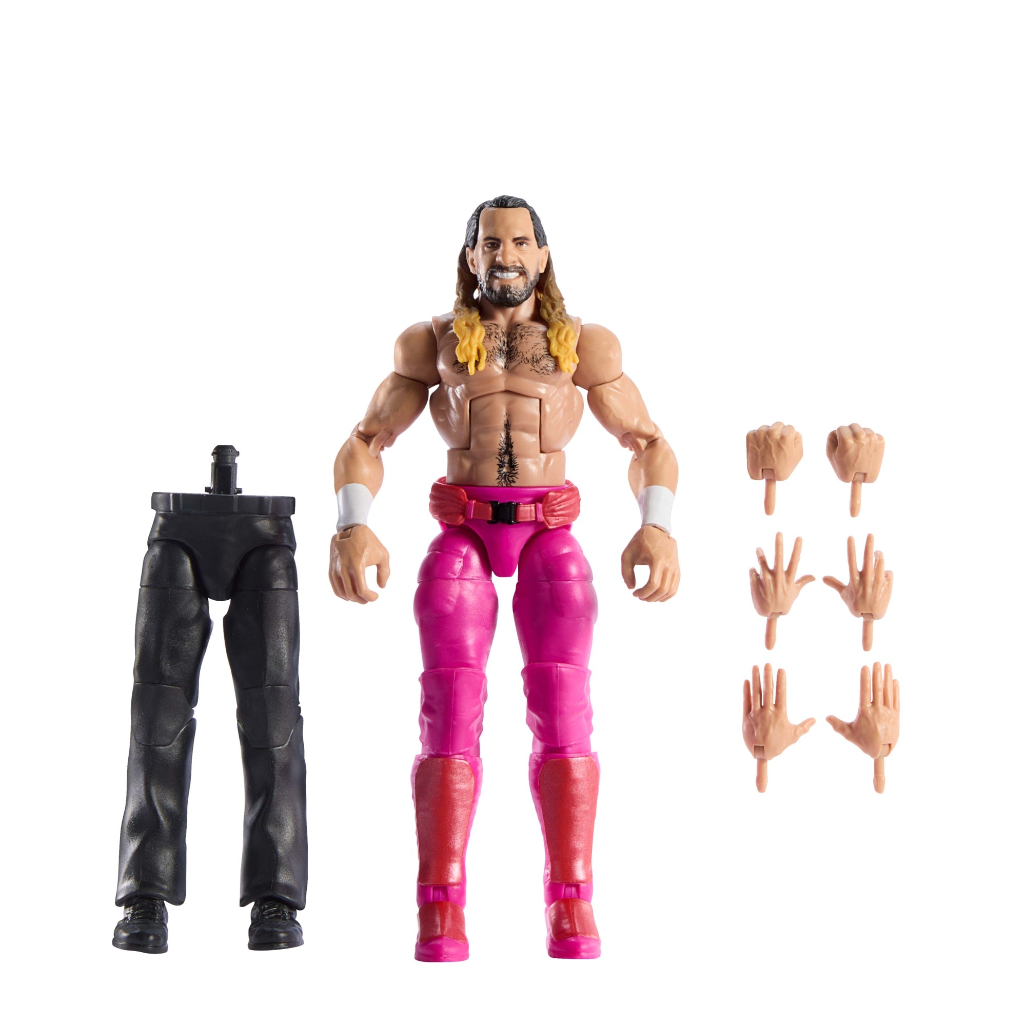 WWE Elite Collection Premium Live EVent Seth Rollins Action Figure Set. Wrestlemania Collectible