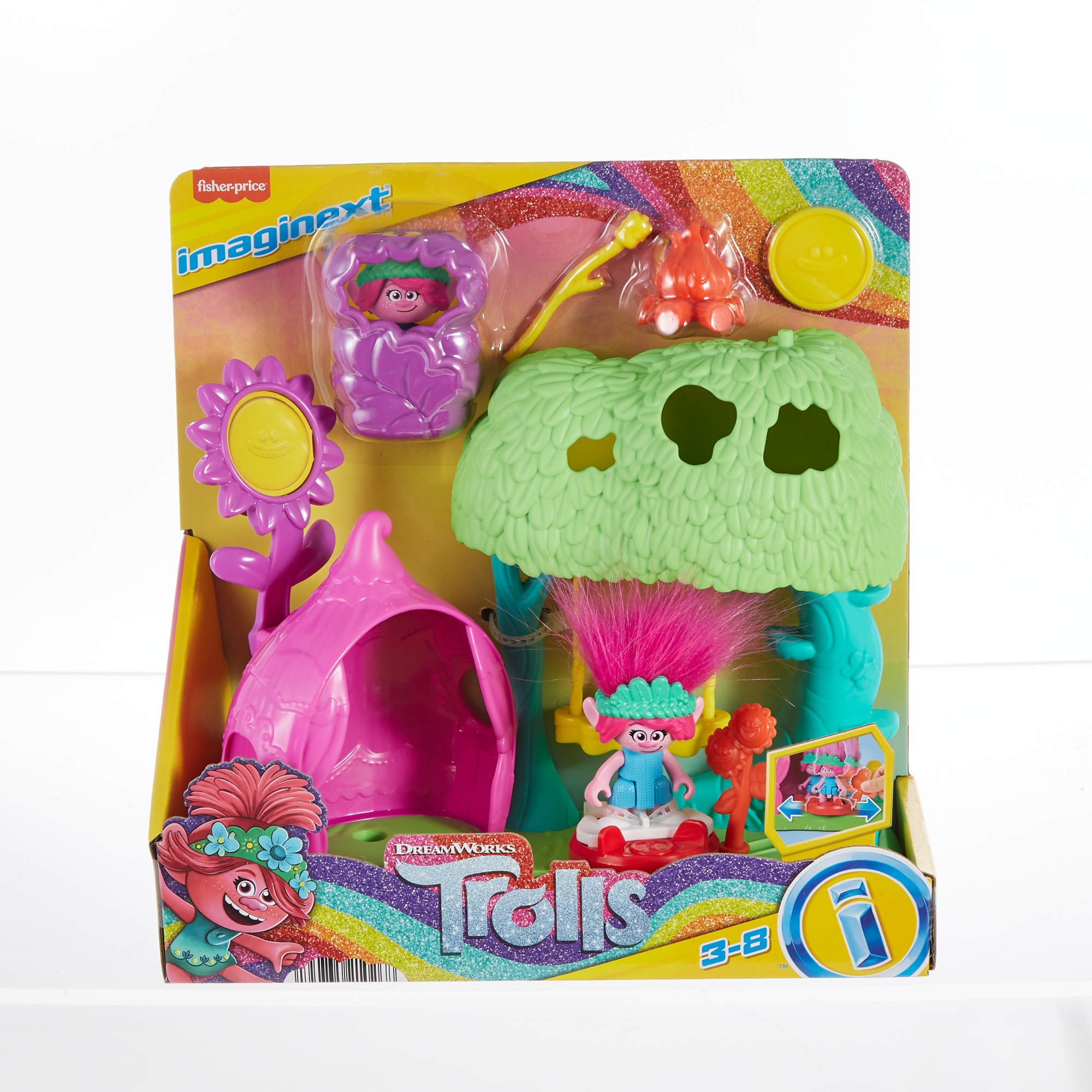 Imaginext Dreamworks Trolls Coffret Camping Fleurs Souriantes - Image 5