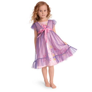 Royal Ruffles Nightie & Robe for Little Girls