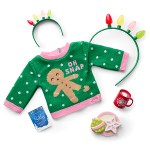 Christmas Party Sweater for 18-inch Dolls