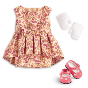 Melody's™ Fancy Floral Dress for 18-inch Dolls (Historical Characters)