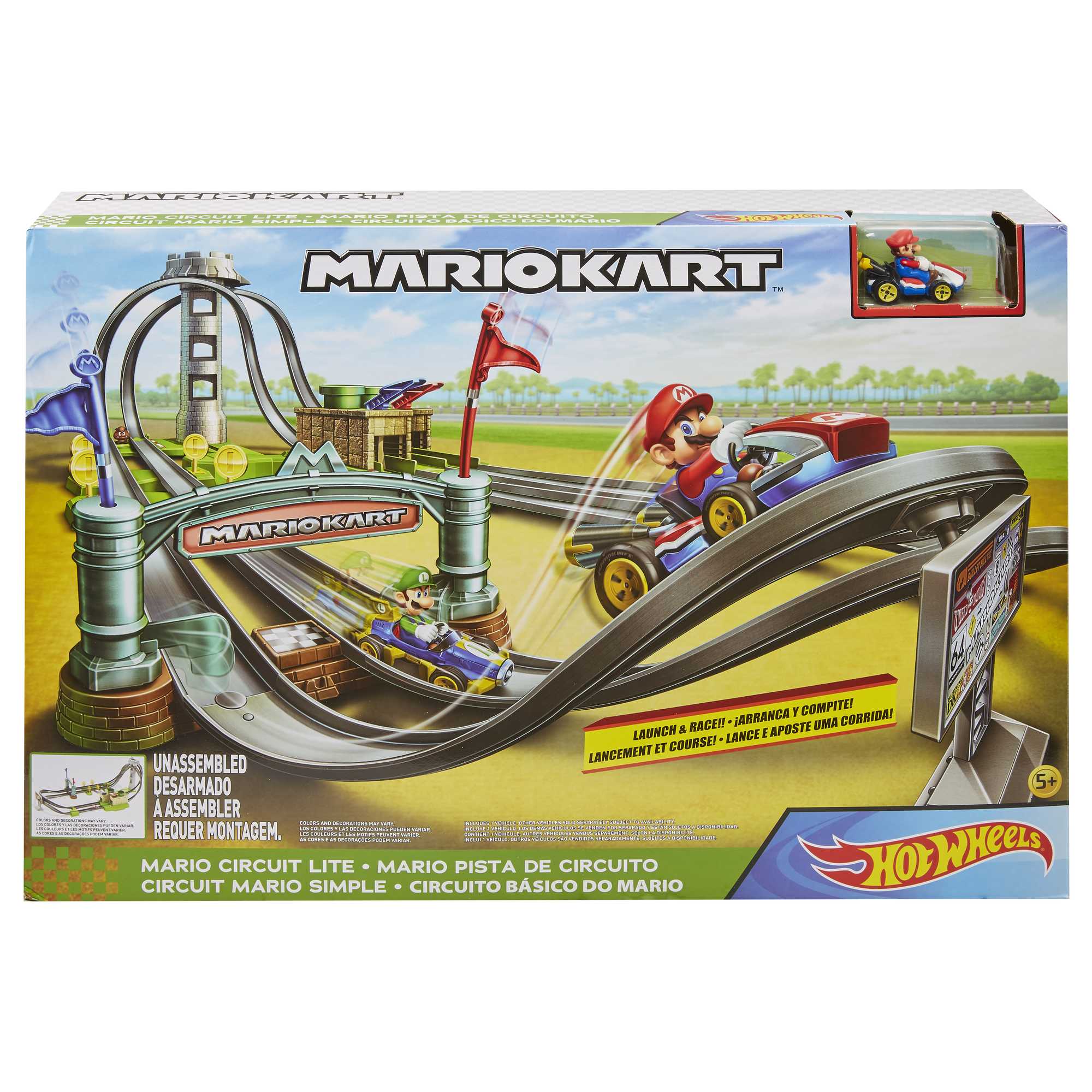 Hot Wheels Mario Kart Circuit Lite Track Set - Image 6