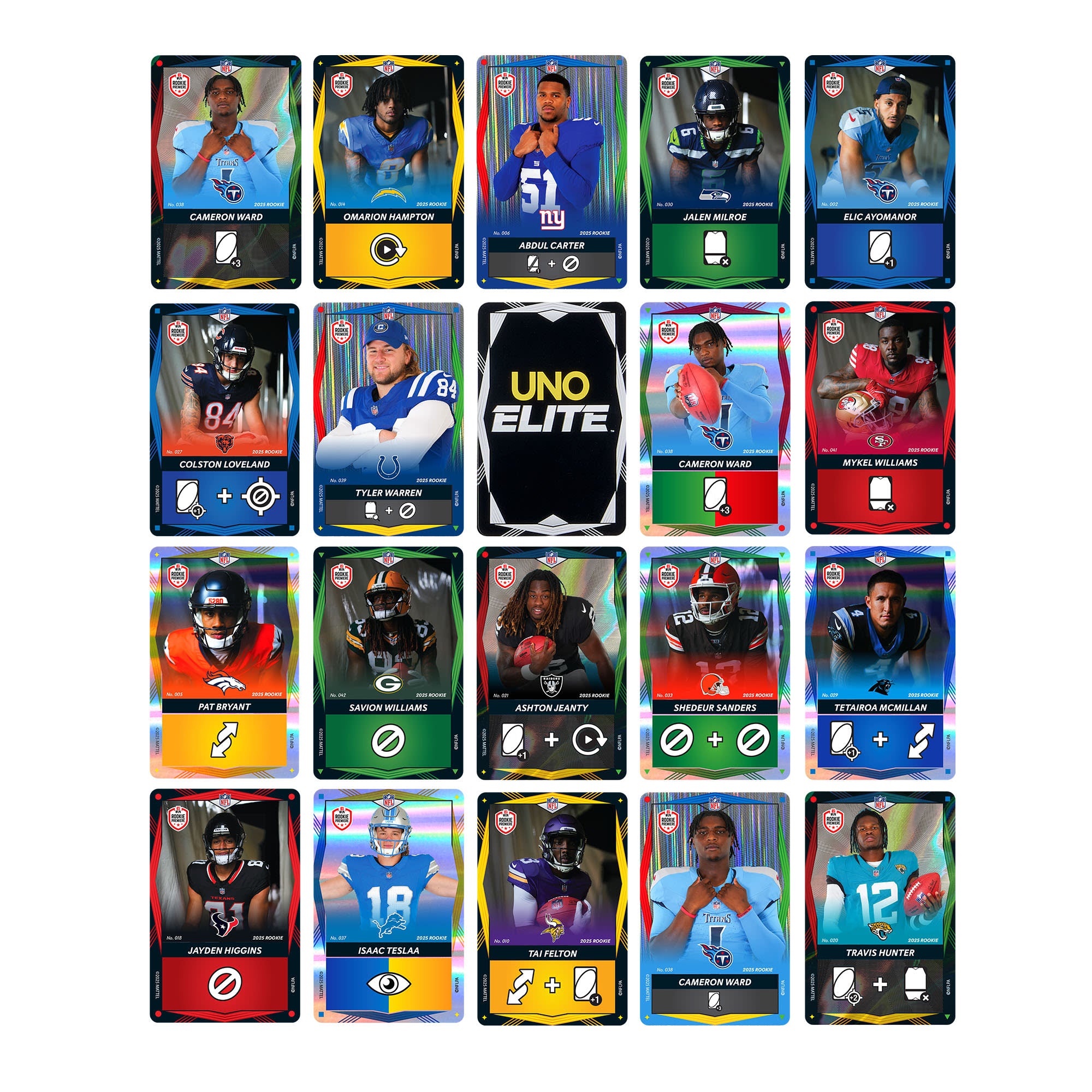 UNO Elite NFL 2025 All-Rookie Booster Set - Image 2