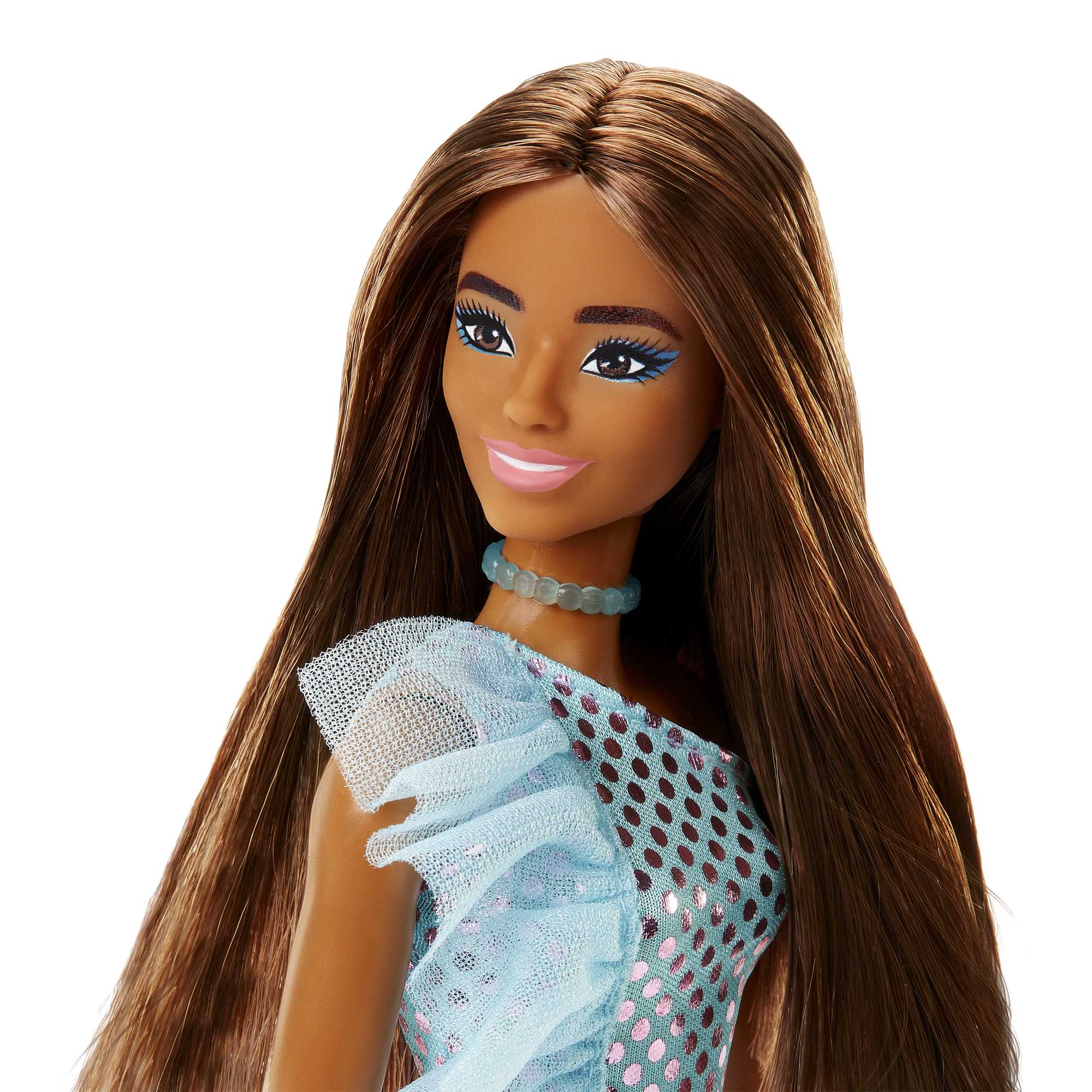 Barbie Fashion & Beauty Boneca Glitz Vestido de Noite Azul - Image 2