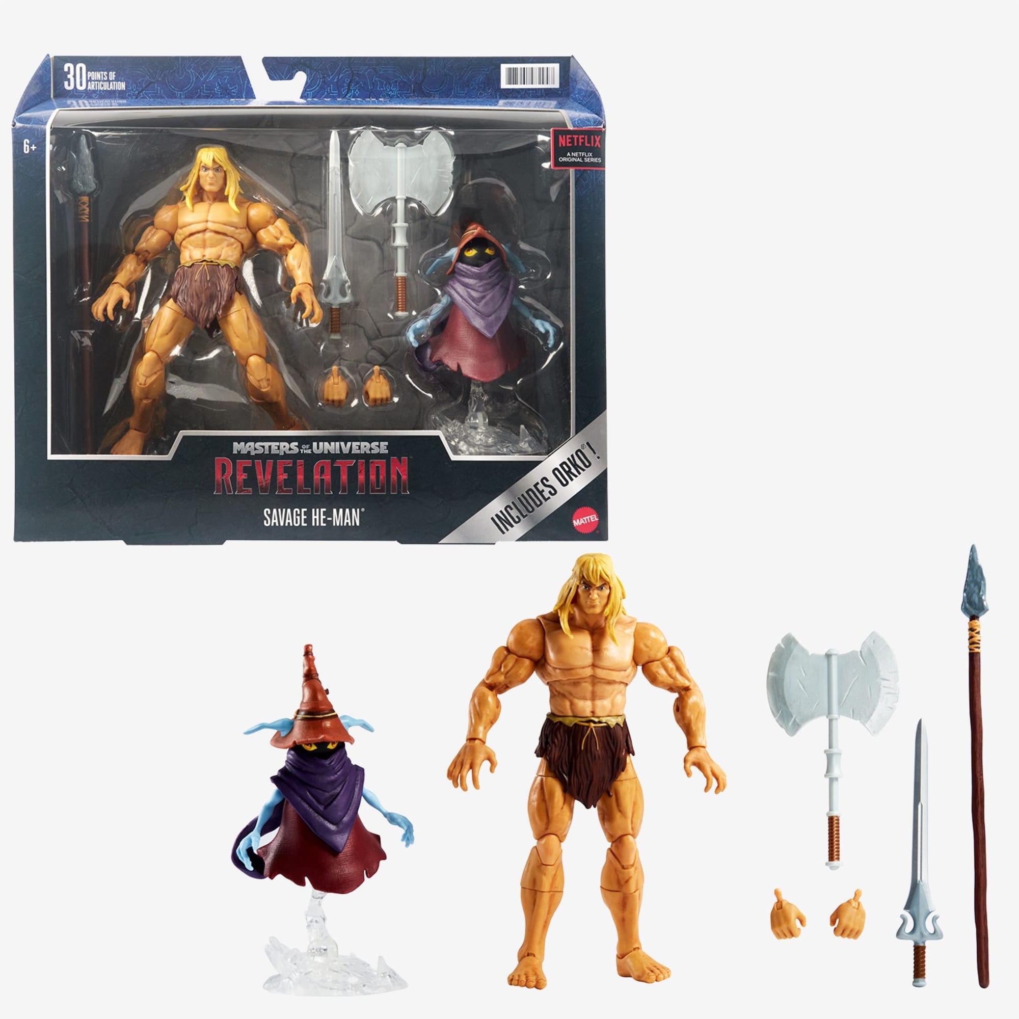Masters of the Universe Masterverse Revelation Savage He-Man Action Figure - Image 10