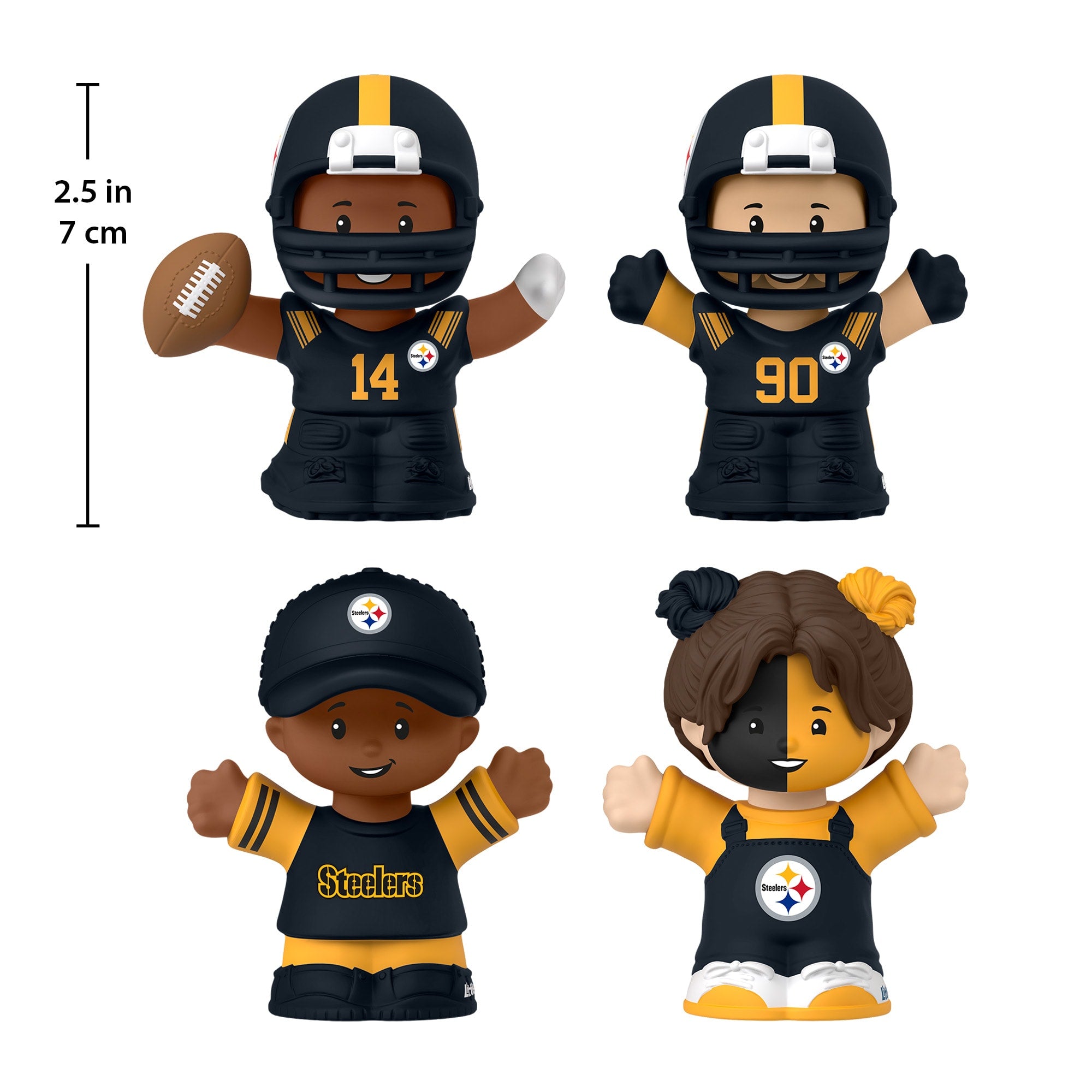 Little People Collector Pittsburgh Steelers Alternate Jersey Figure Set - Image 5