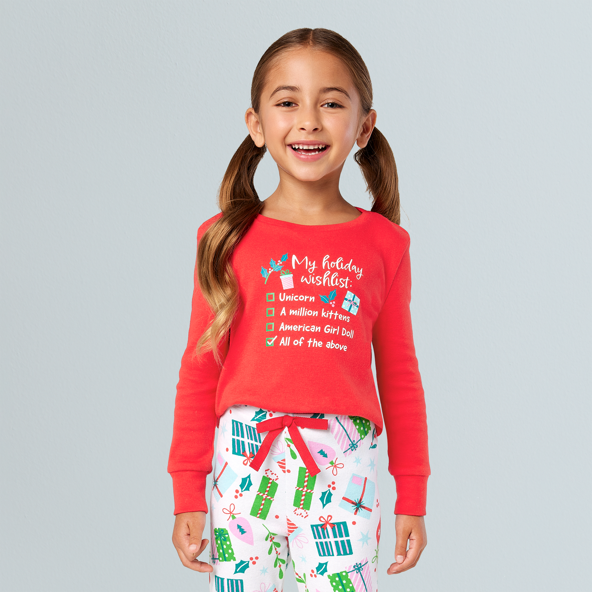Holiday Wish List PJs for Little Girls - Image 4