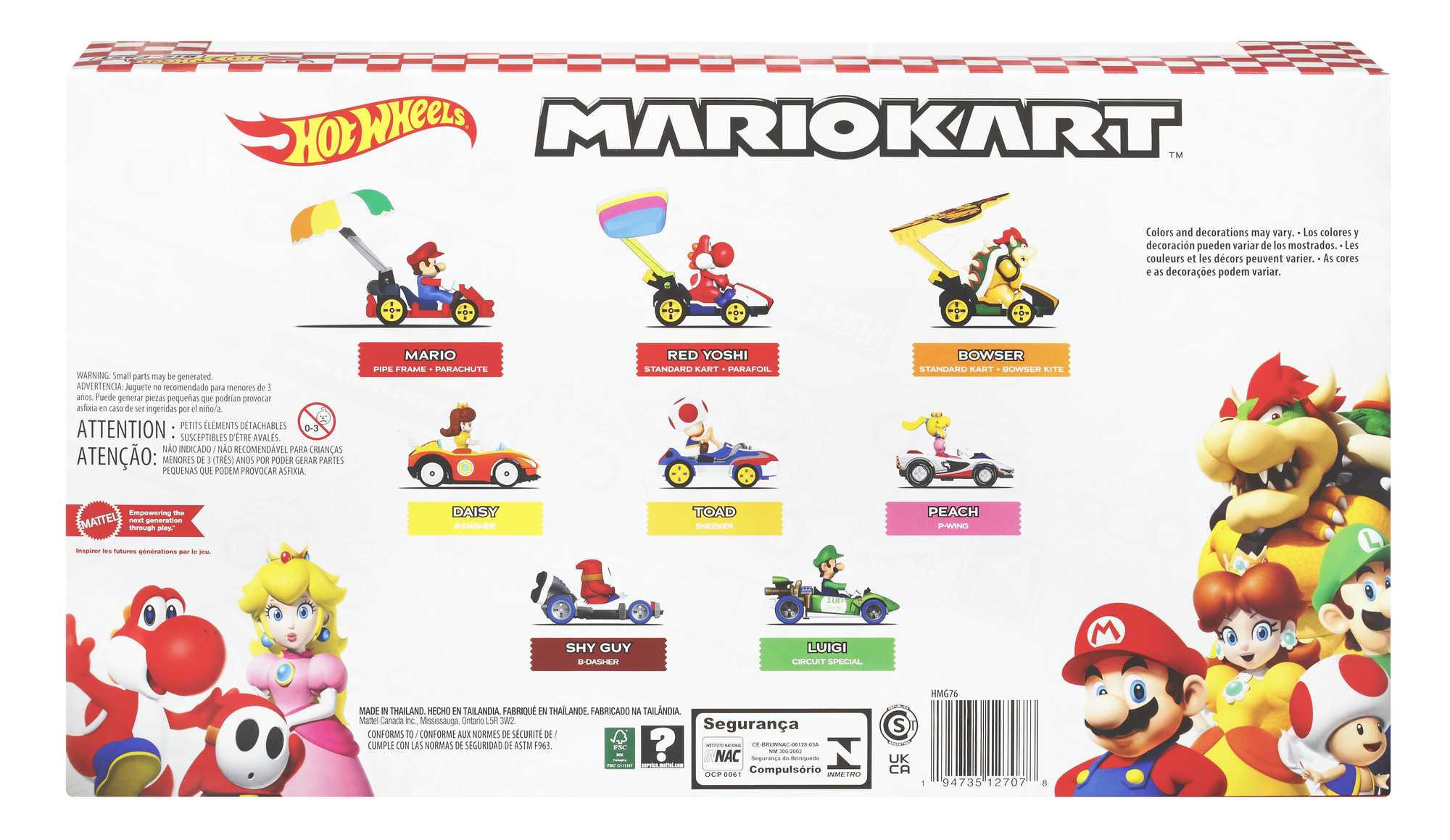 Hot Wheels Super Mario Character Car 8-Pack - Image 6