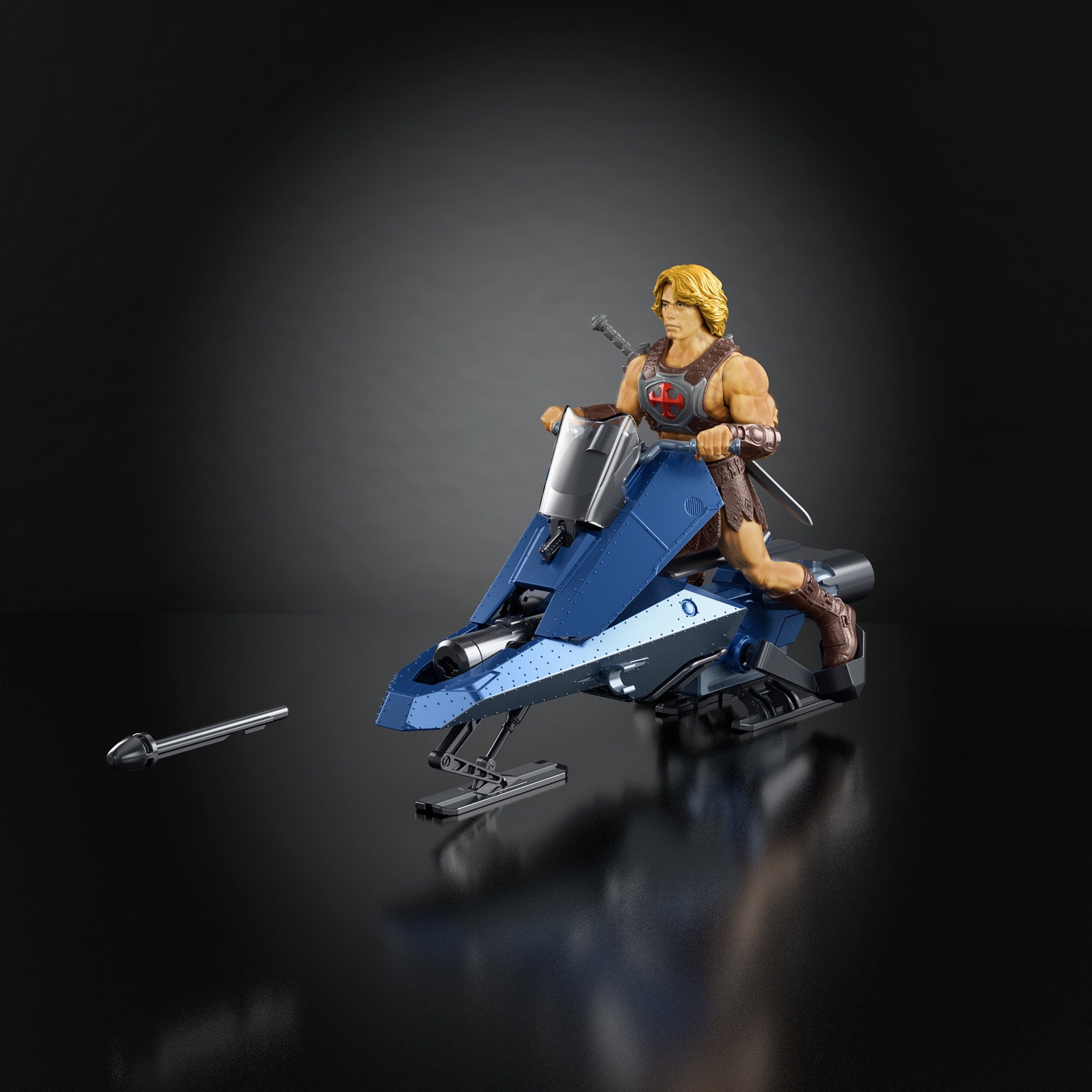 Les Maîtres de L'Univers-Musclor et Sky Sled-Véhicule et Figurine - Image 2