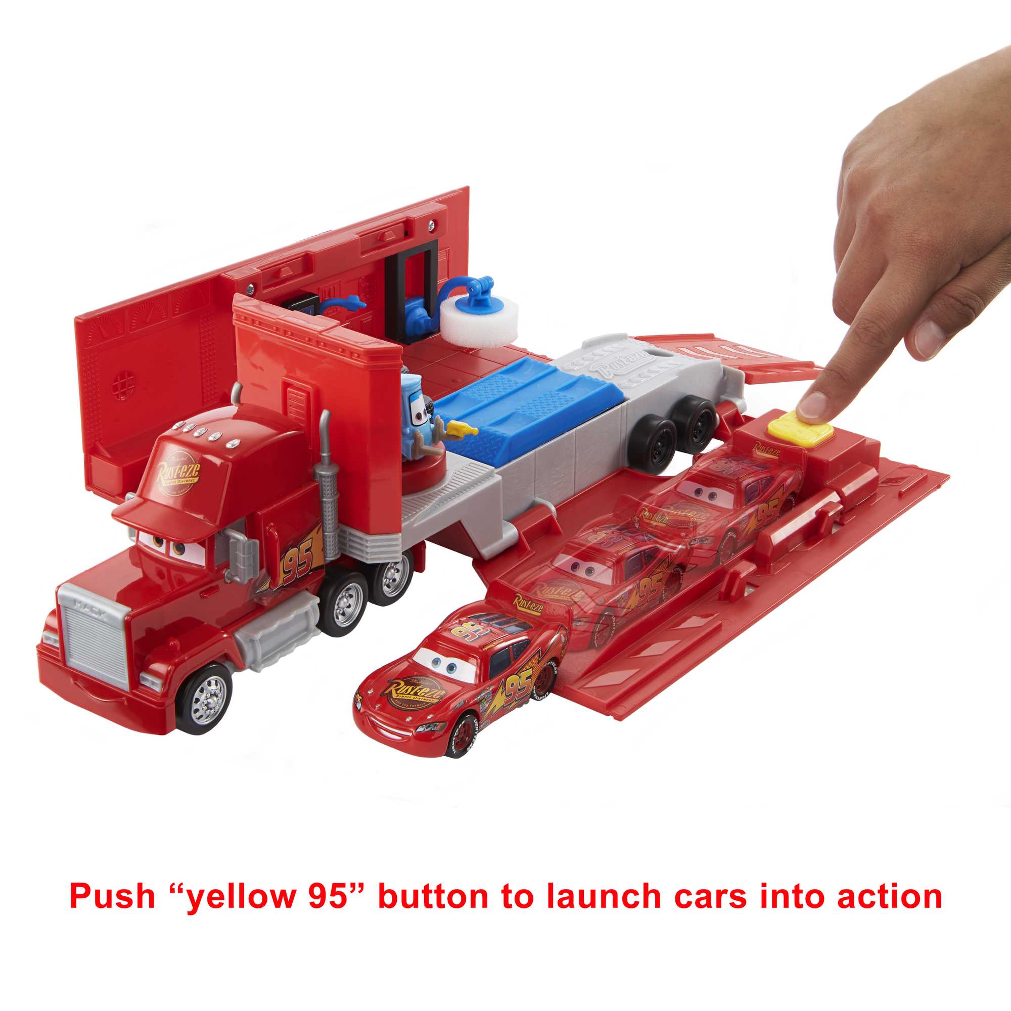 Disney And Pixar Cars Transforming Mack Playset. 2-In-1 Toy Truck & Tune-Up Station With Launcher. Lift & More. Movie-Inspired Graphics. Gift For Kids Ages 4 Years Old & Up - Image 5