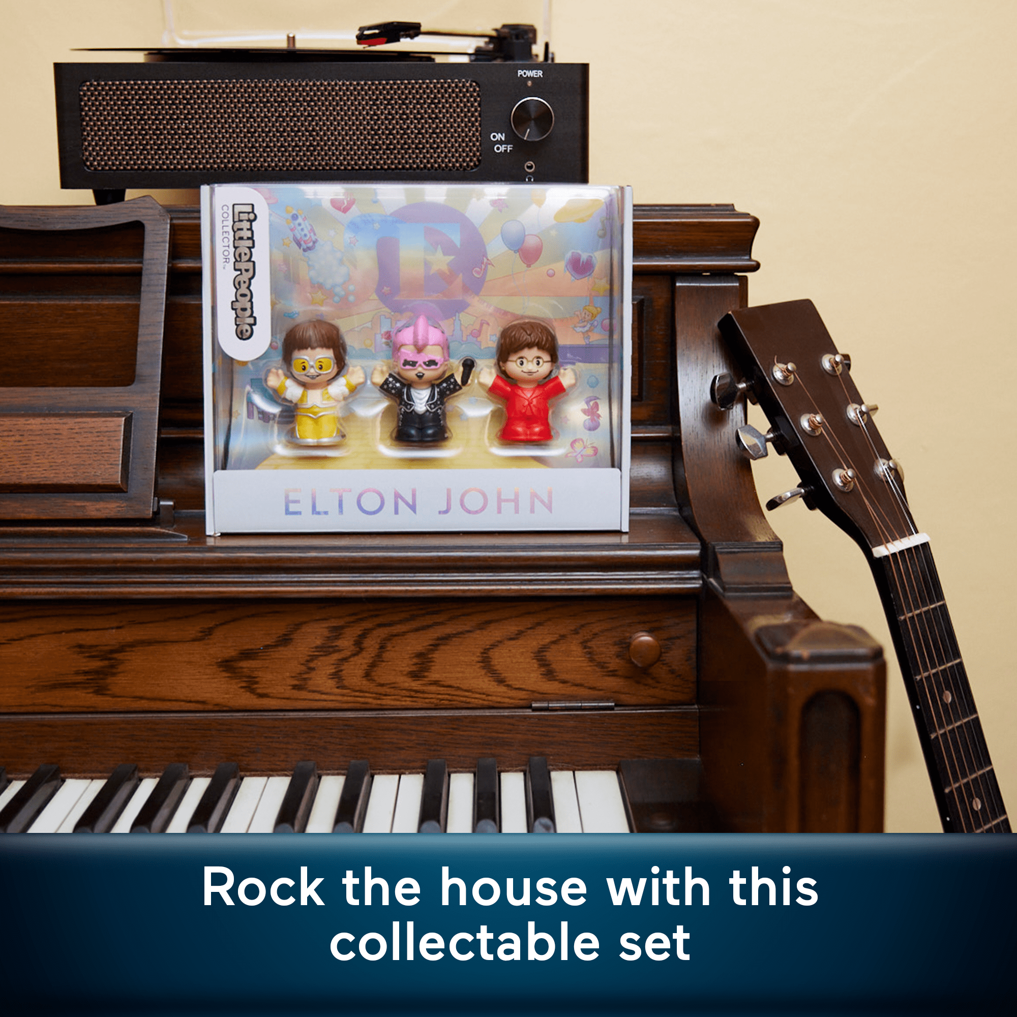 Little People Collector Elton John Special Edition Set For Adults & Fans. 3 Figures - Image 3