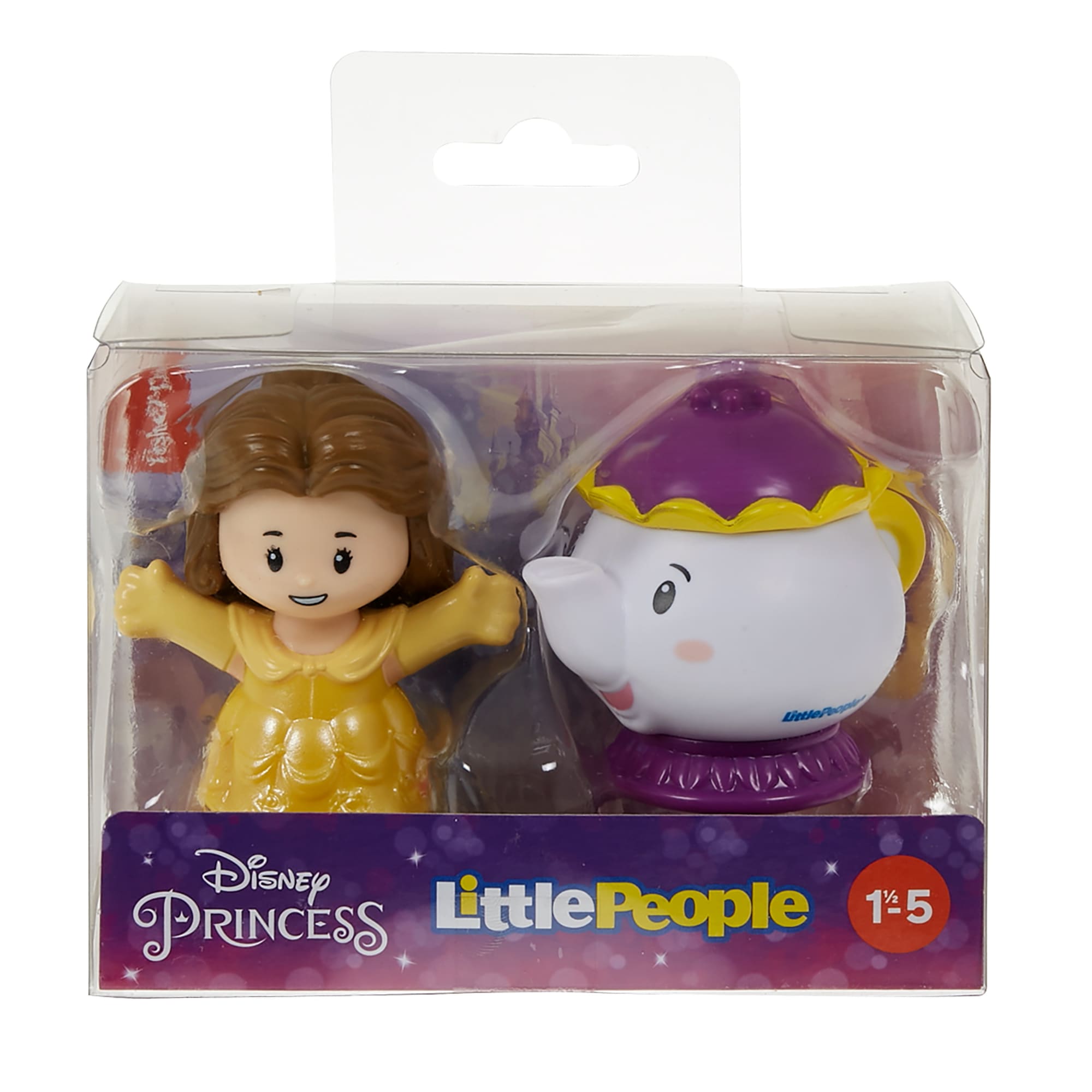 Little People Disney Princesa Juguete para Bebés Figuras de Bella y Potts - Image 6