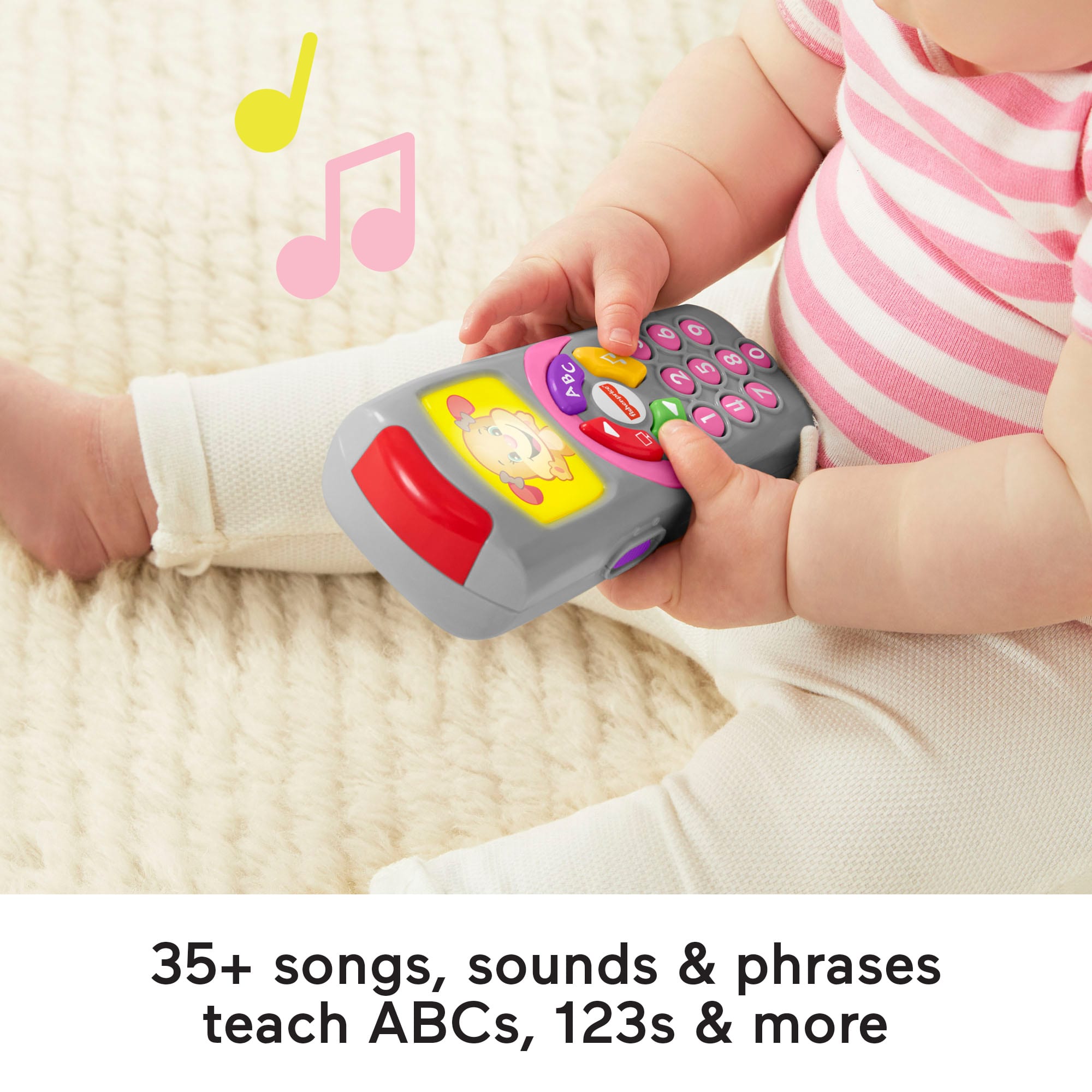 Fisher-Price Laugh & Learn Sis' Remote Baby & Toddler Learning Toy With Music & Lights - Image 3