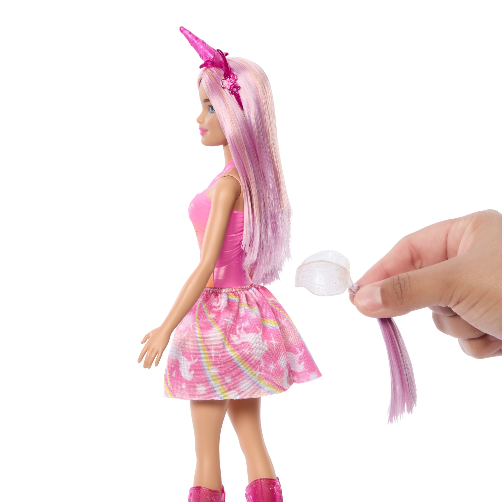 Barbie-Poupées Sirènes Avec Cheveux et Nageoire Colorés et Serre-Tête - Image 3