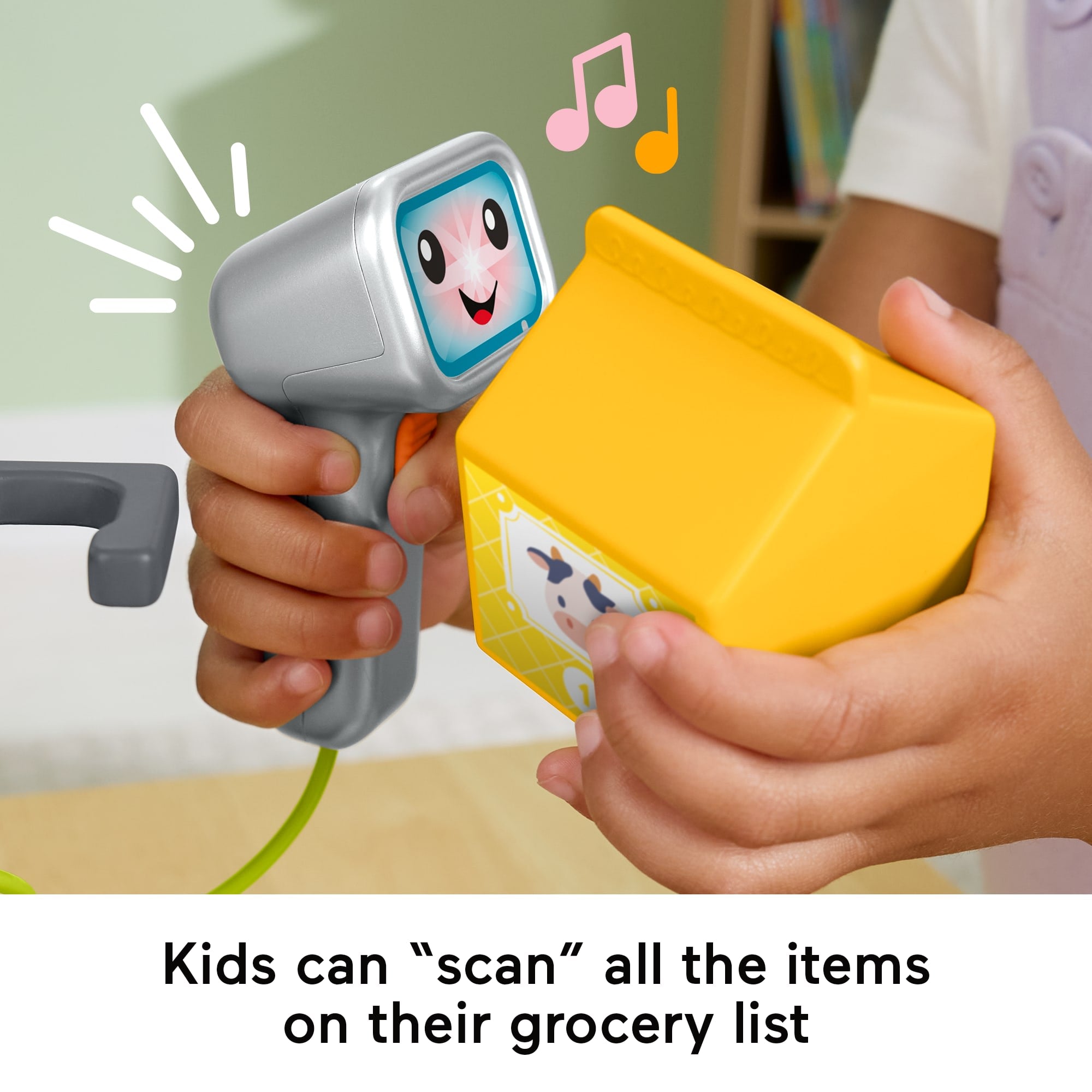 Fisher-Price Laugh & Learn Count & Shop Cash Register Electronic Toddler Learning Toy. 20 Pieces - Image 4