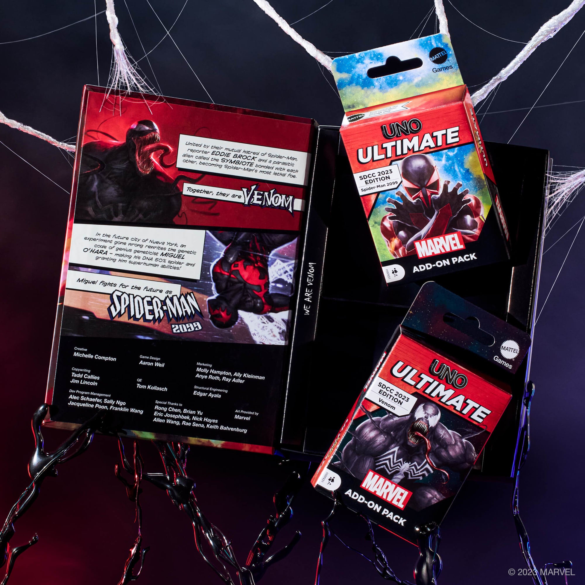 UNO Ultimate Marvel Spider-Man 2099 vs. Venom Add-On 2-Pack - Image 3