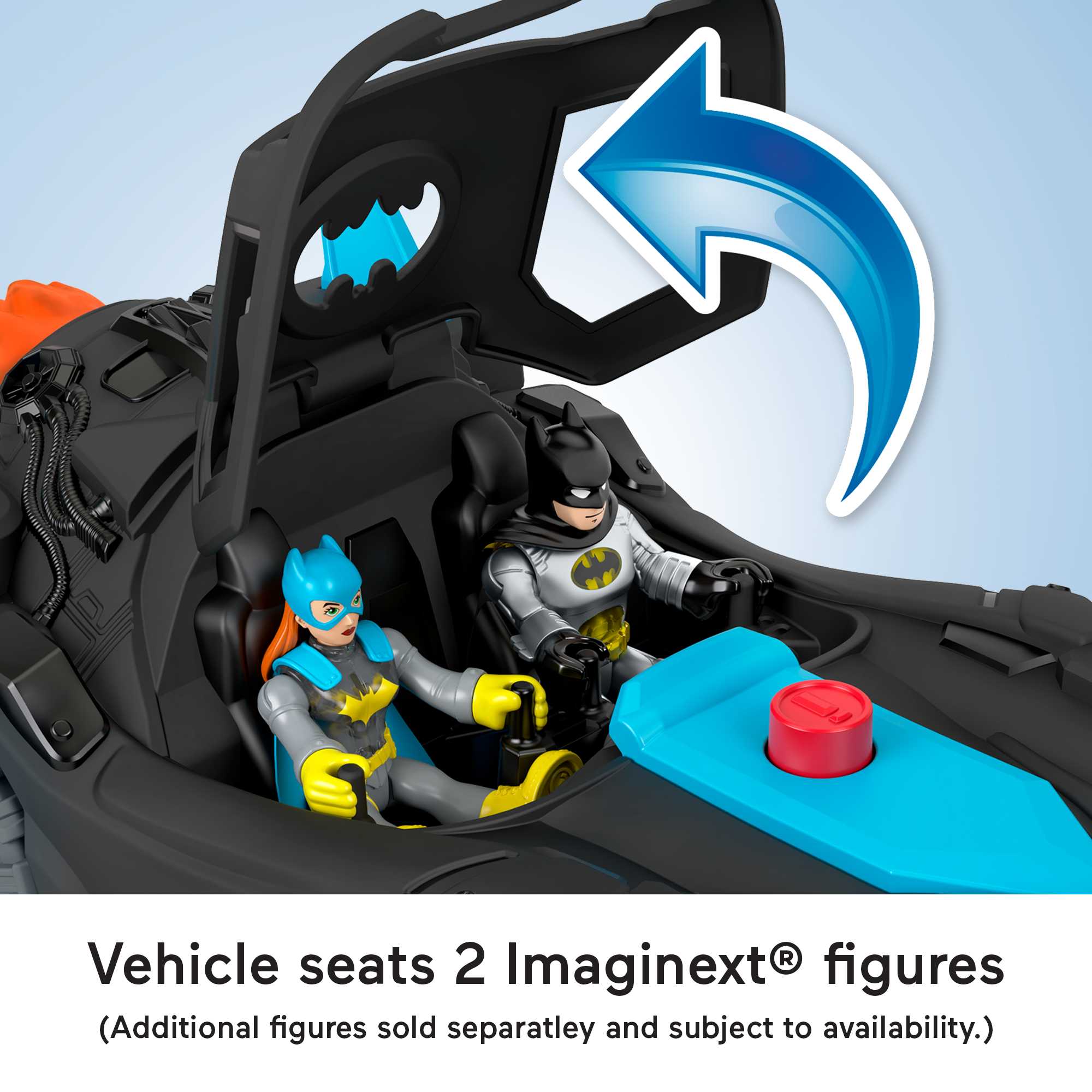 Fisher-Price Imaginext DC Super Friends Lights & Sounds Batmobile - Image 3