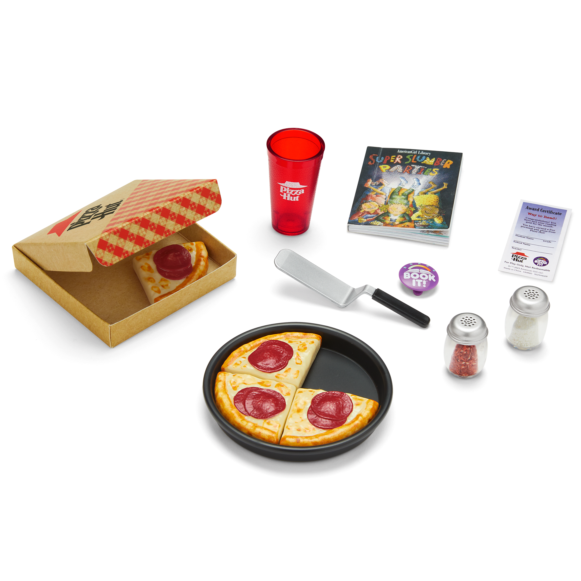 Pizza Hut® BOOK IT!™ Set for 18-inch Dolls (Historical Characters)