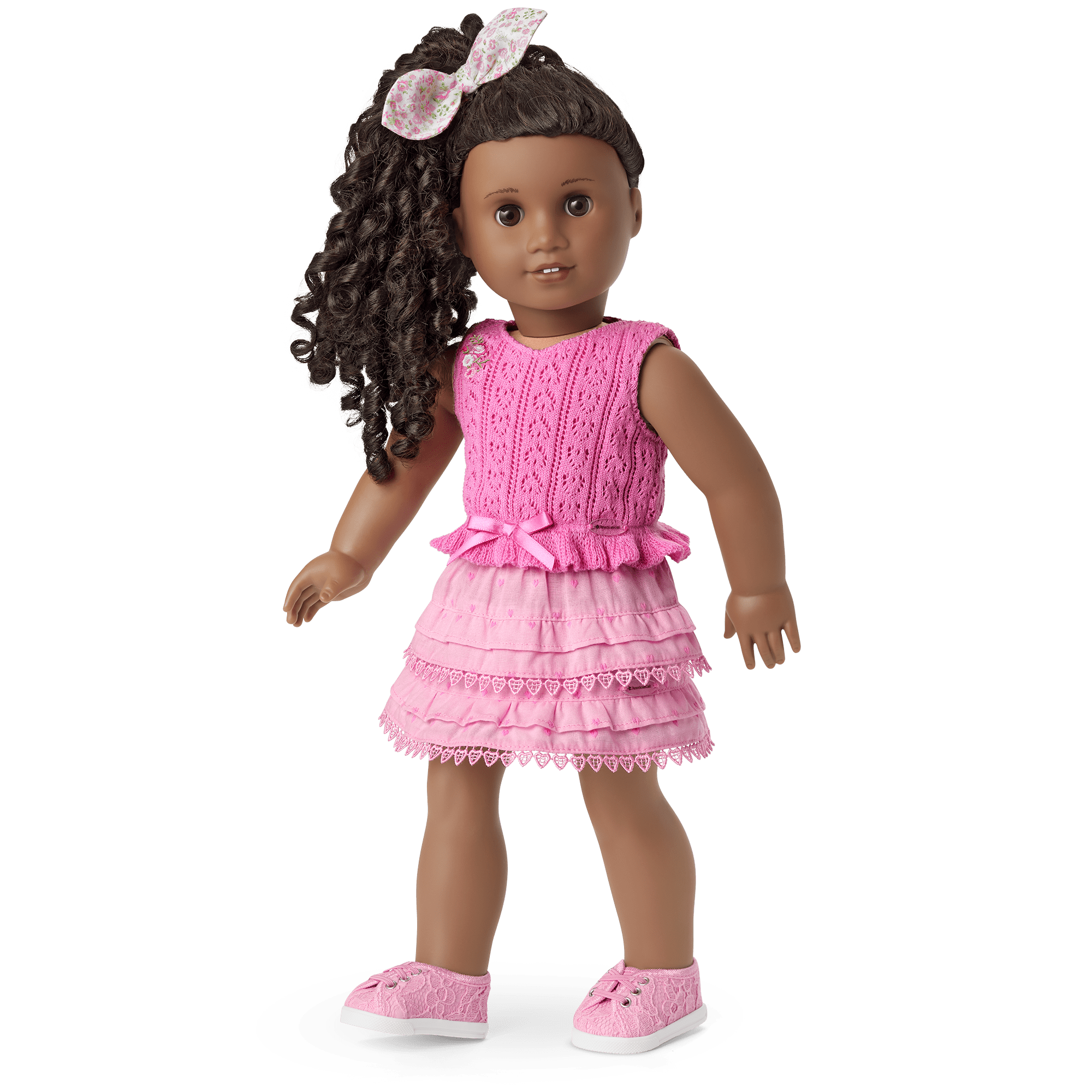 American Girl® x LoveShackFancy Rosy Ruffles Billie Skirt for 18-inch Dolls - Image 2