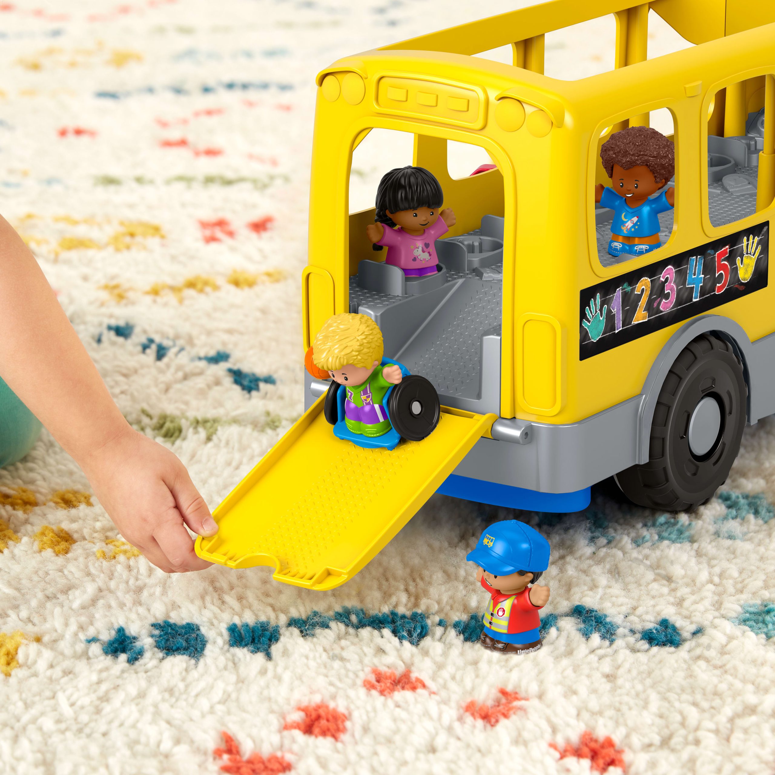 Little People Brinquedo para Bebês Caminhão Escolar Fazendo Novos Amigos - Image 3