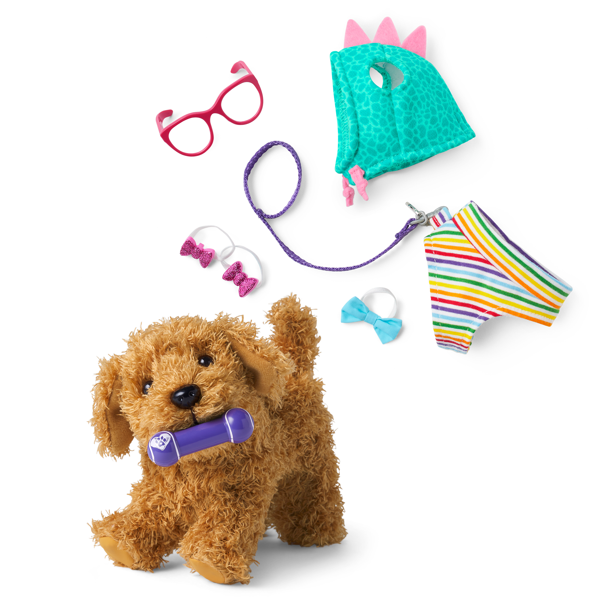 Daffodil Doodle™ Dog for 18-inch Dolls & Fancy Pet Fashion Accessories