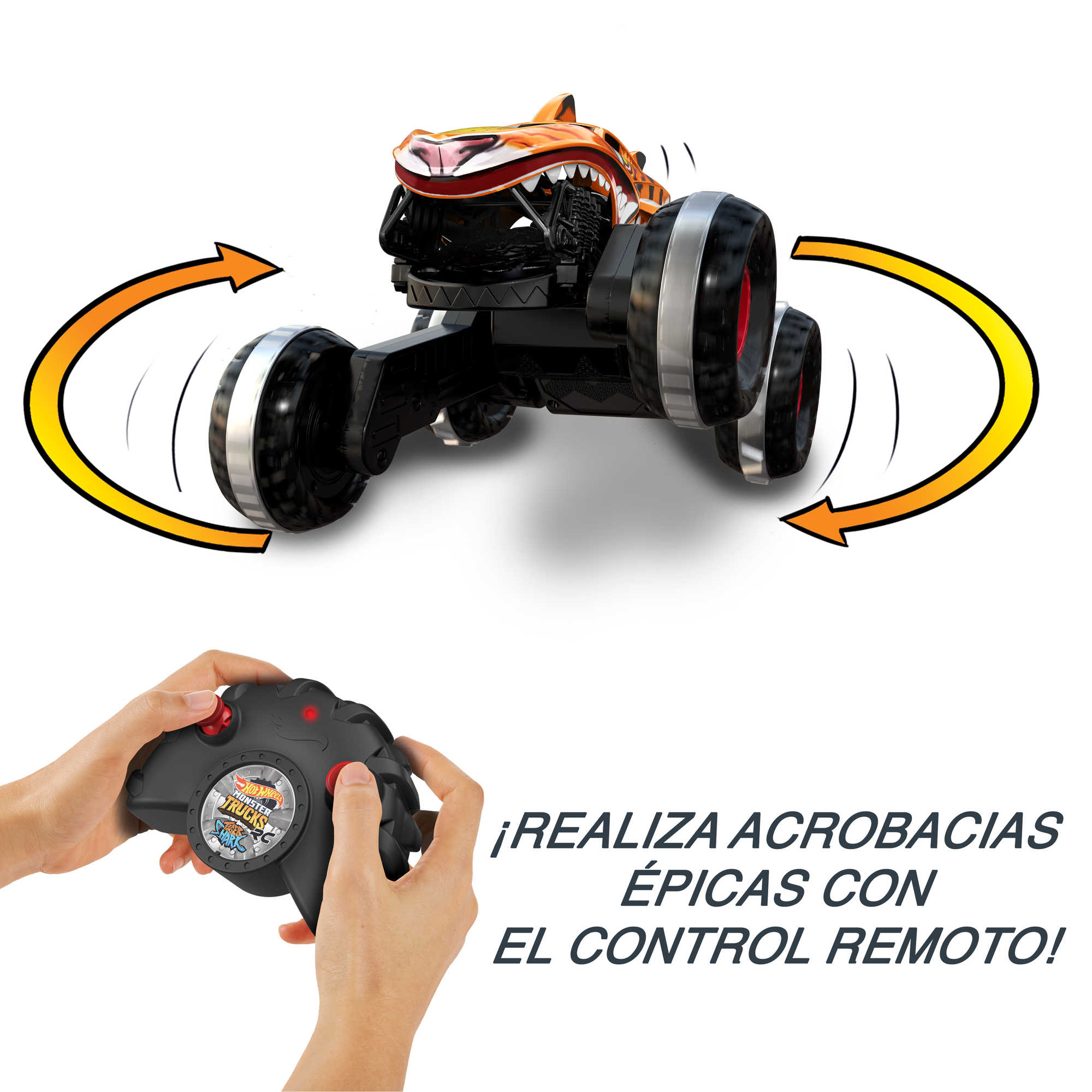 Hot Wheels Monster Trucks Vehículo a Control Remoto Tiger Shark Escala 1:15 - Image 4