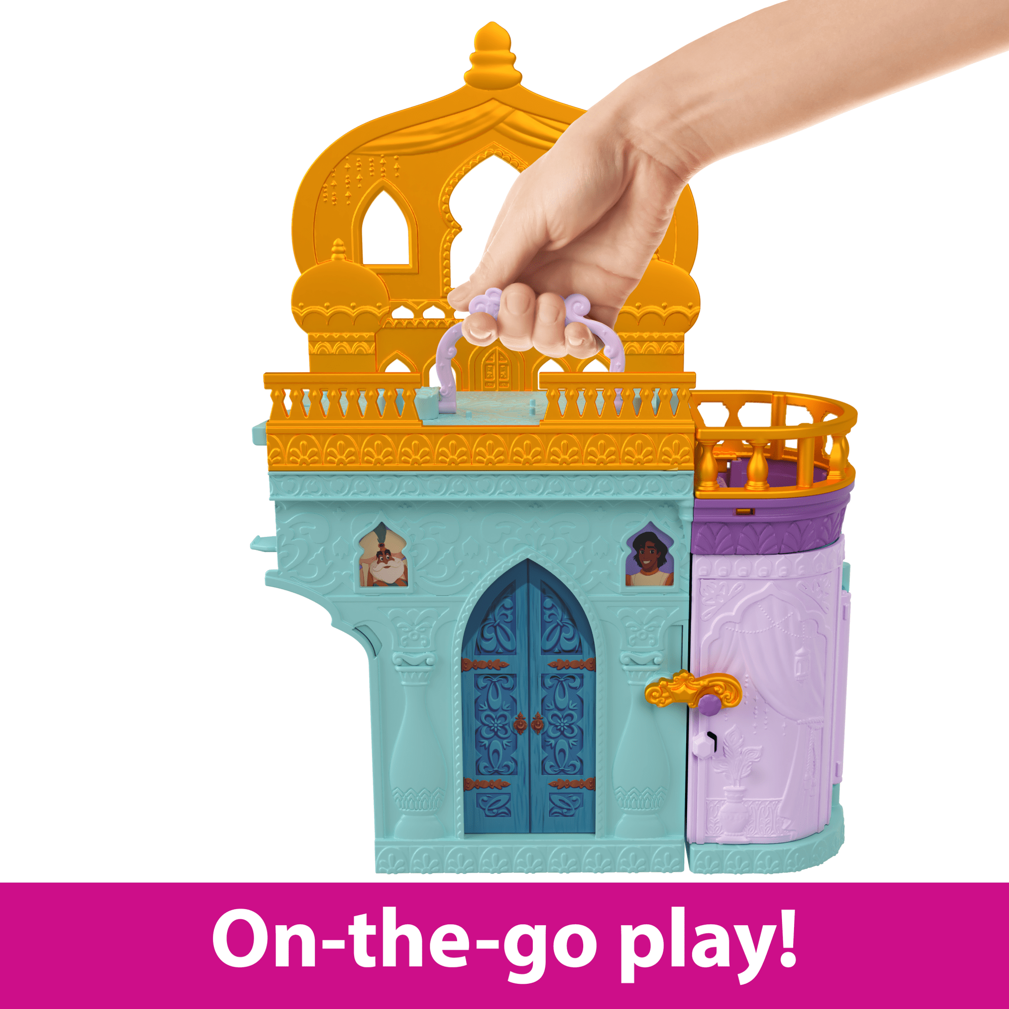 Disney Princess Jasmine Stacking Castle Doll House With Small Doll. inspired By Disney Movie Aladdin - Image 3