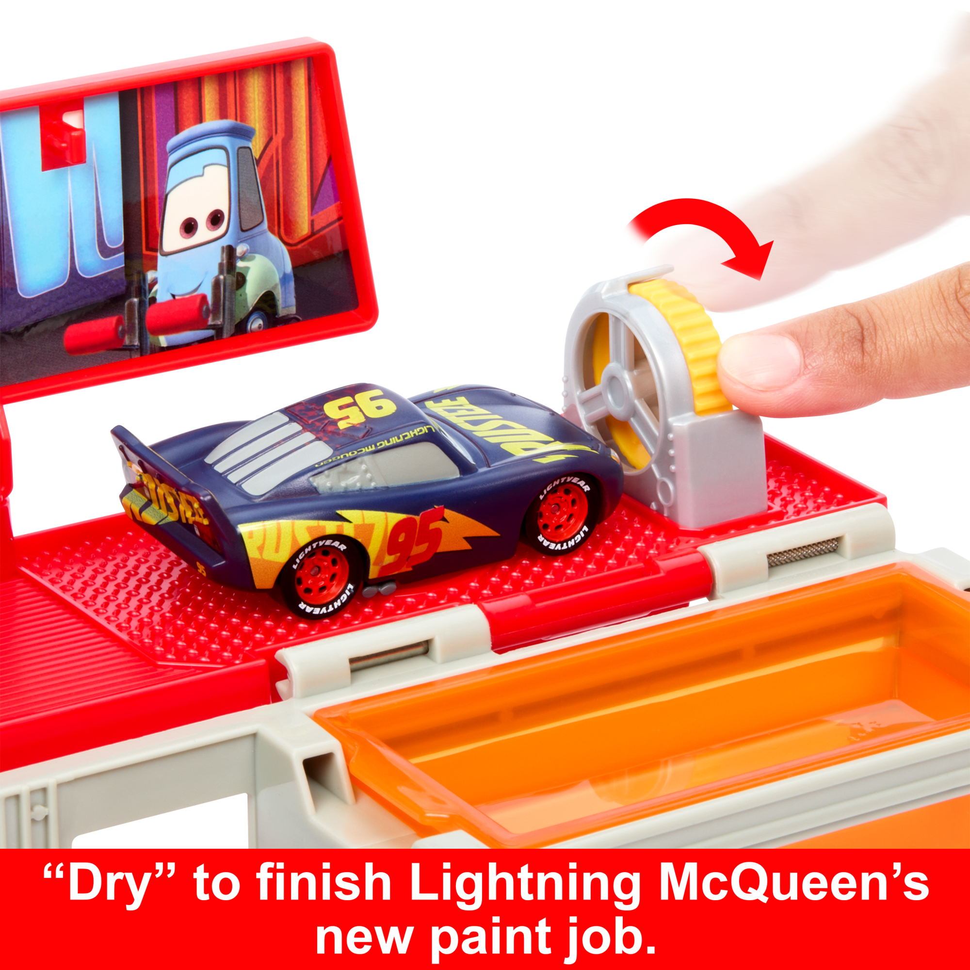 Disney And Pixar Cars Color Changers Mobile Paint Shop Mack Playset With 1 Toy Car & Accessories - Image 4