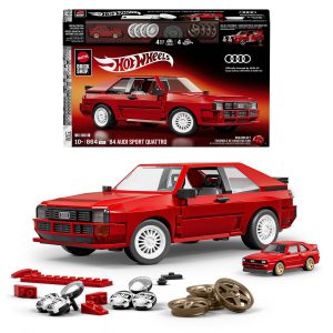 Hot Wheels-Coffret de Construction Audi Sport Quattro-864 Pièces