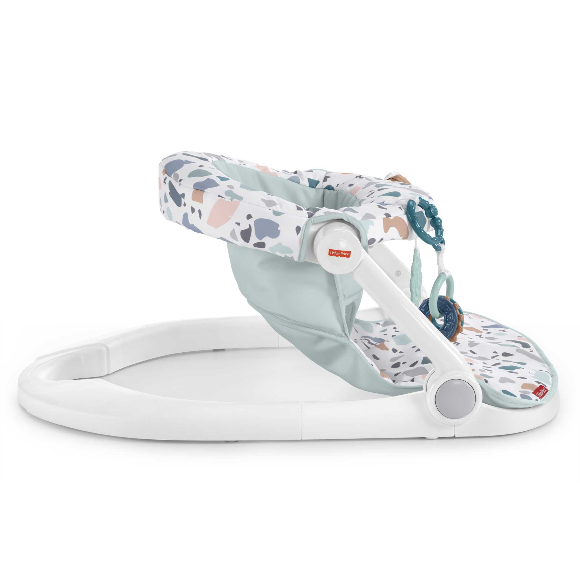 Fisher-Price Sit-Me-Up Floor Seat Portable Baby Chair With Toys. Pacific Pebble - Image 4
