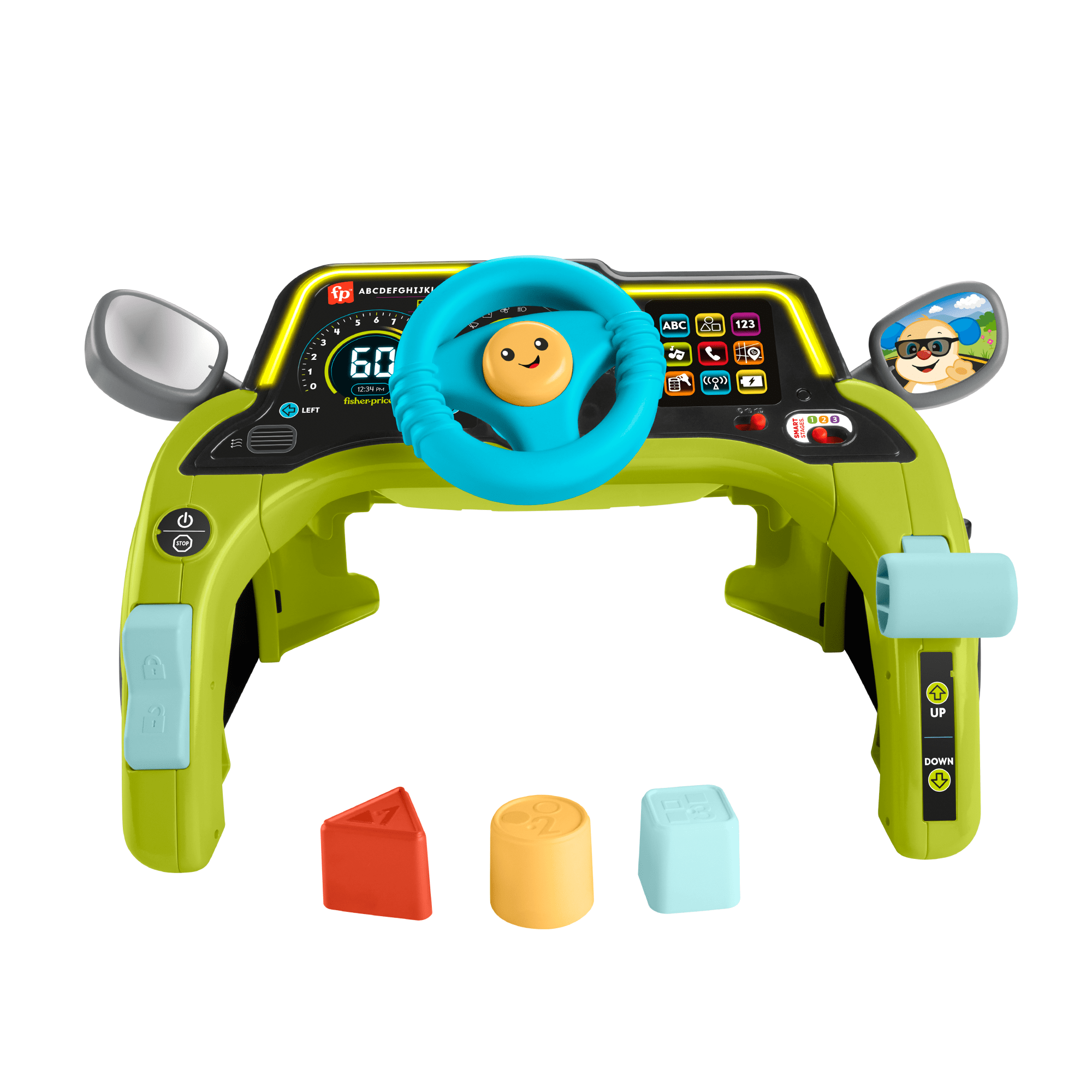 Fisher-Price Laugh & Learn Sit & Steer Driver Activity Center Learning Toy For Infants & Toddlers - Image 6