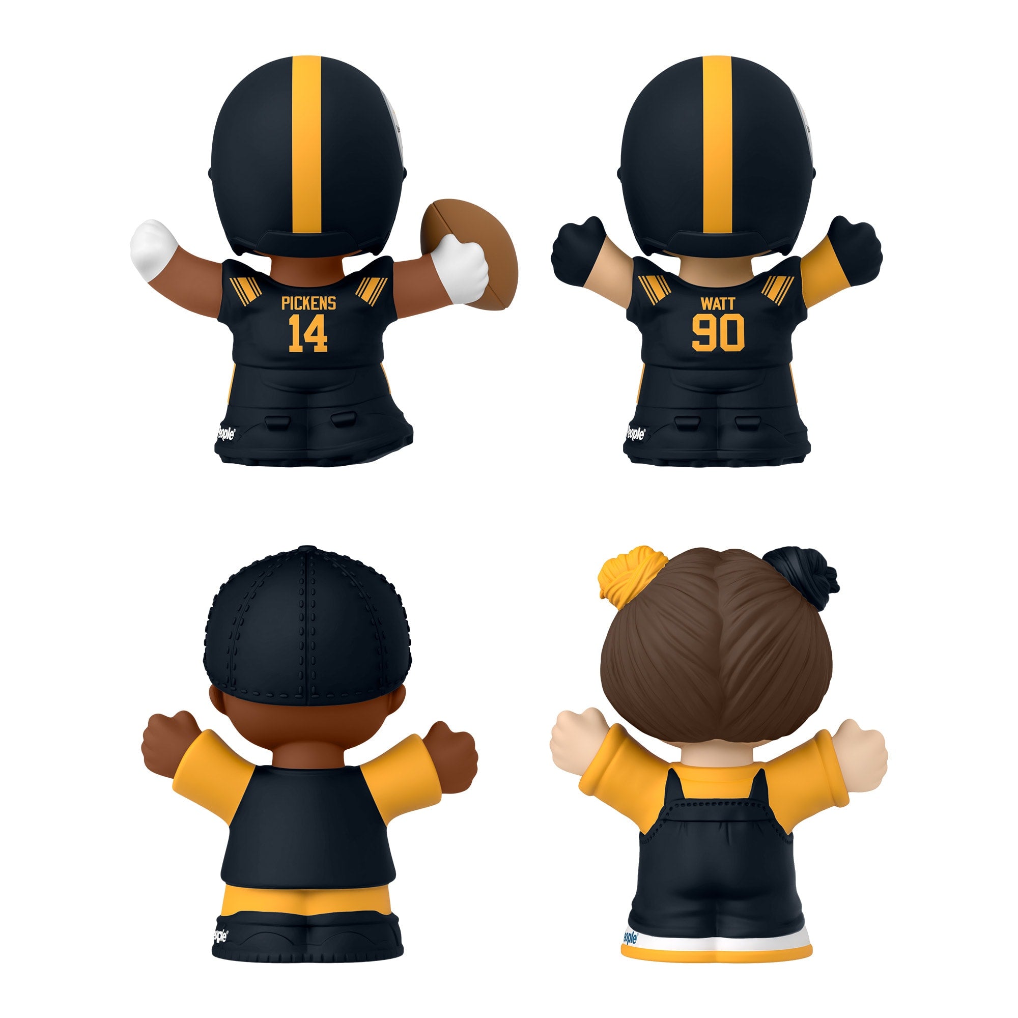 Little People Collector Pittsburgh Steelers Alternate Jersey Figure Set - Image 4