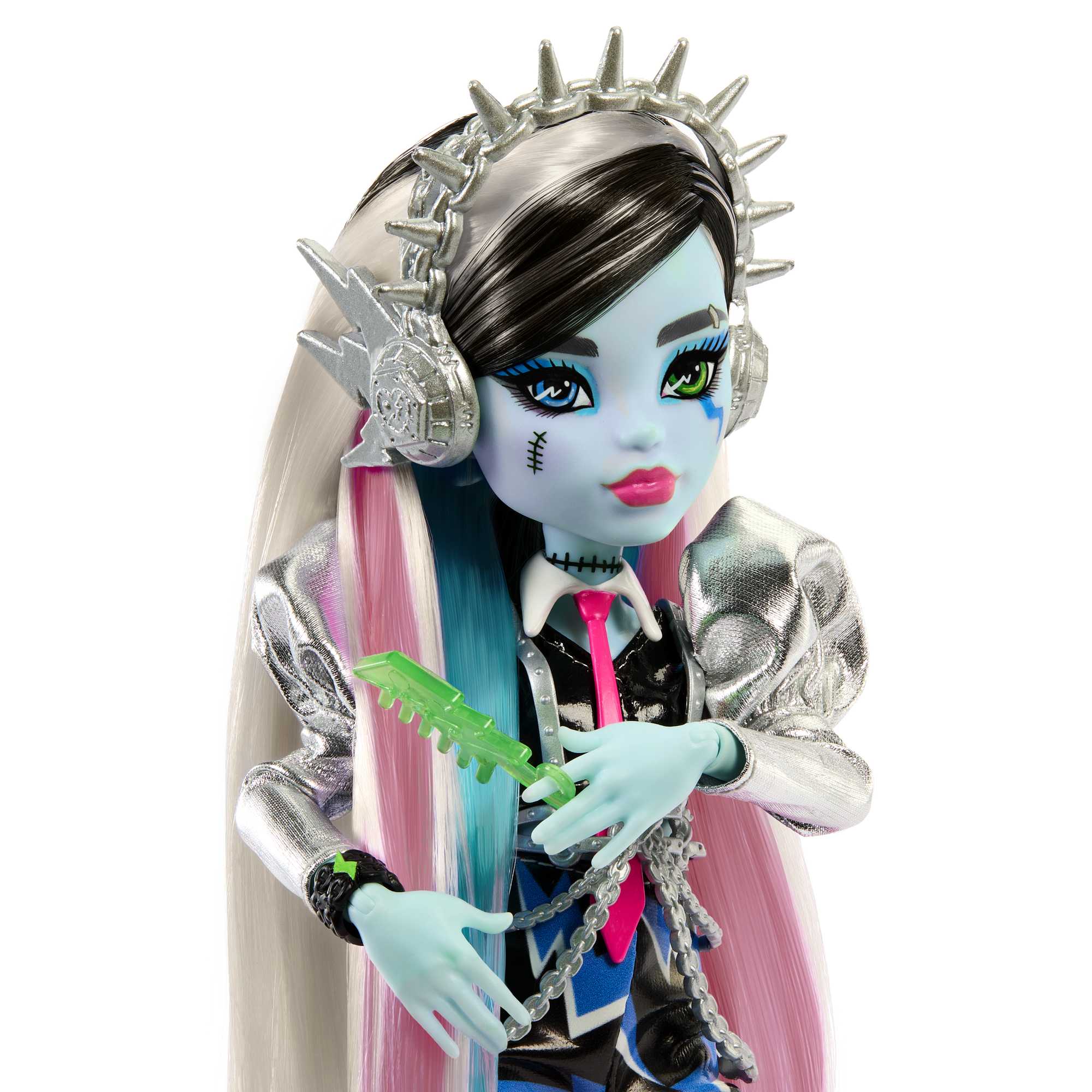 Monster High Doll. Amped Up Frankie Stein Rockstar With Instrument And Accessories - Image 3