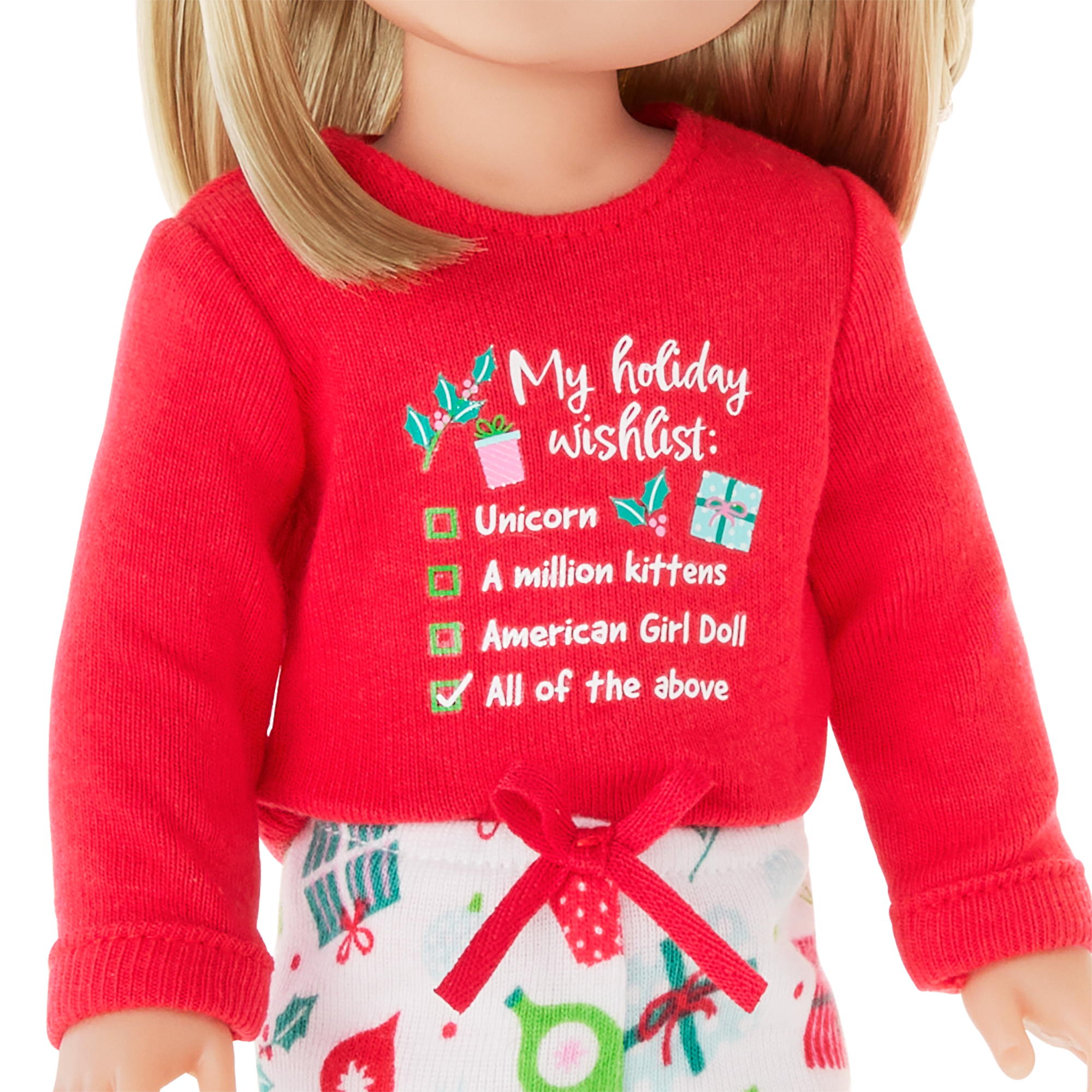 Holiday Wish List PJs for WellieWishers™ Dolls - Image 4