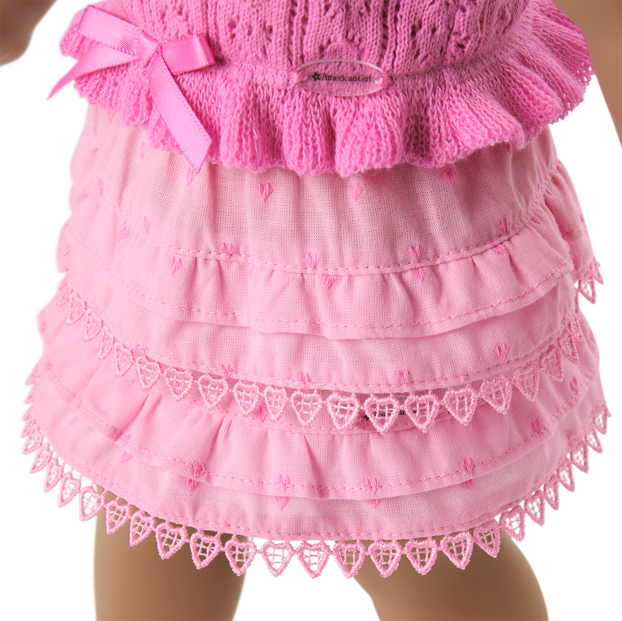 American Girl® x LoveShackFancy Rosy Ruffles Billie Skirt for 18-inch Dolls - Image 4