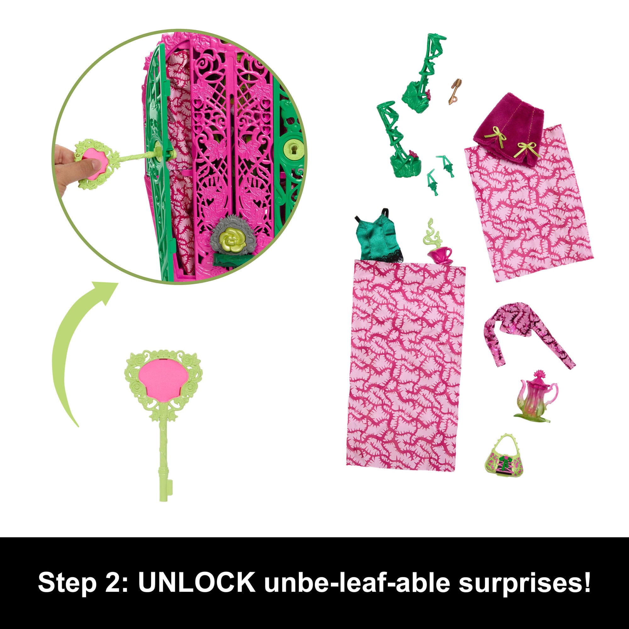 Monster High Skulltimate Secrets Garden Mysteries Playset. Venus Mcflytrap Doll With 19+ Surprises - Image 4