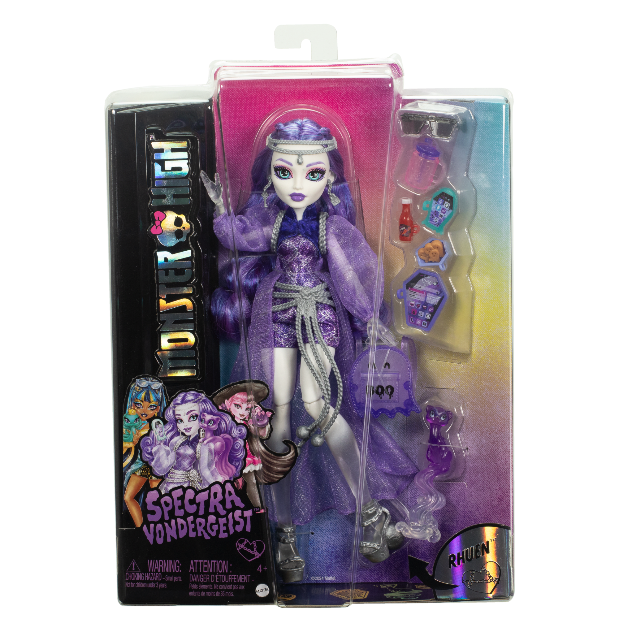 Monster High-Spectra Vondergeist-Poupée. Furet Rhuen et Accessoires - Image 6