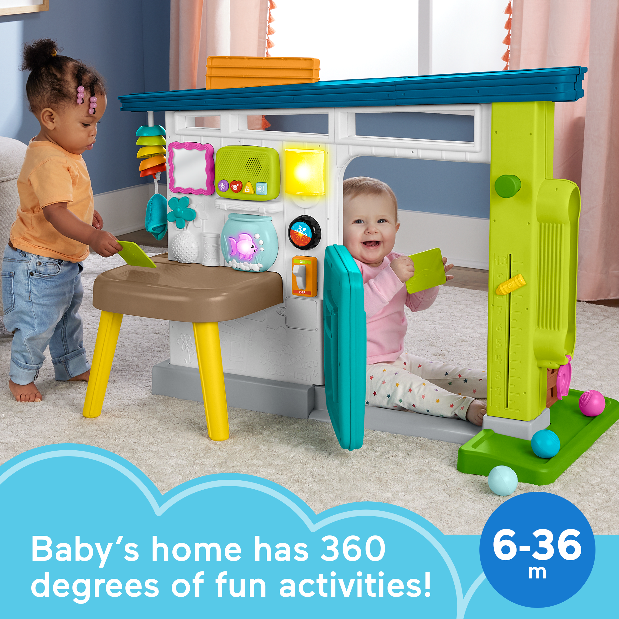 Fisher-Price Laugh & Learn Ultimate Playhouse Baby & Toddler Electronic Learning Toy. Multilanguage Version - Image 2