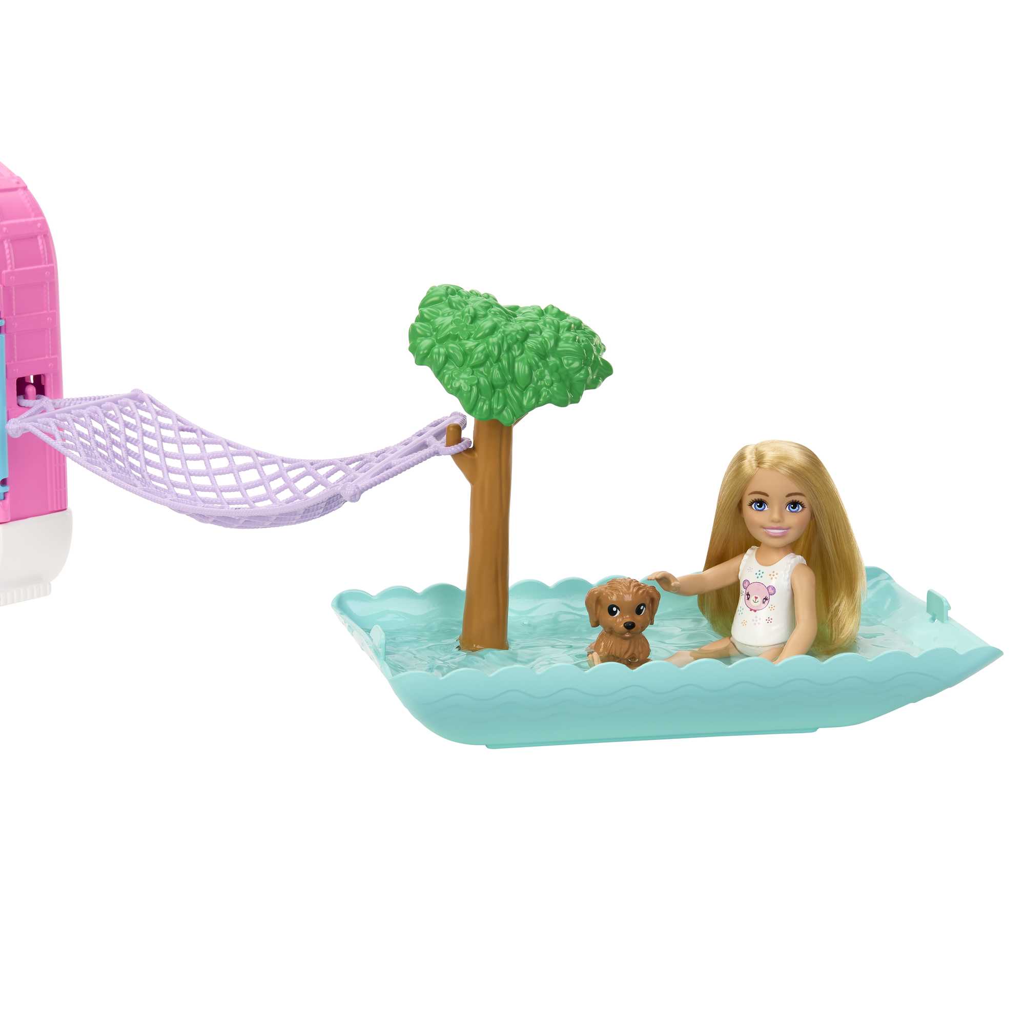 Barbie Chelsea 2-in-1 Camper Playset With Chelsea Small Doll. 2 Pets & 15 Accessories - Image 6