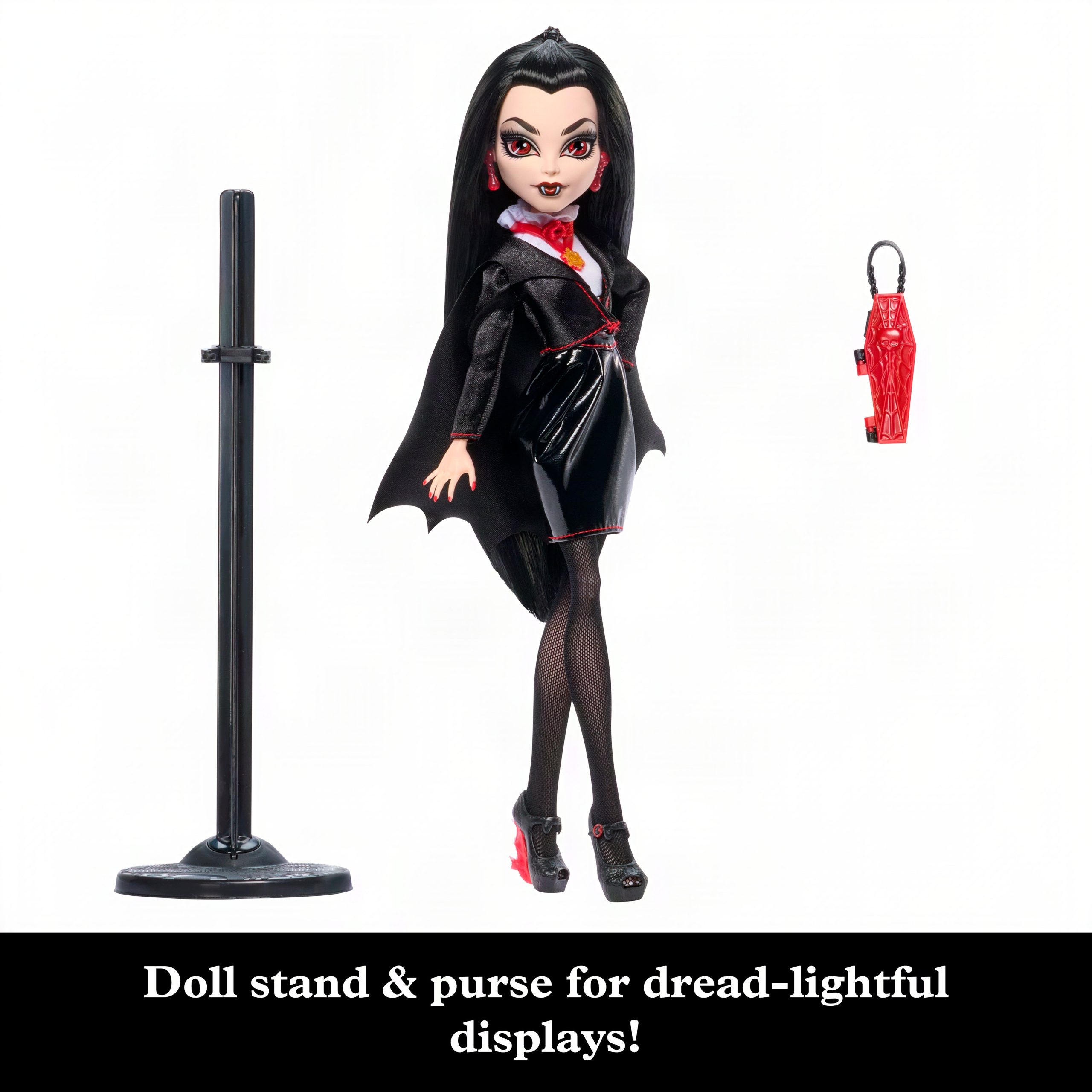 Monster High X Universal Monsters Dracula Collector Doll With Black Dress & Coffin Purse - Image 3