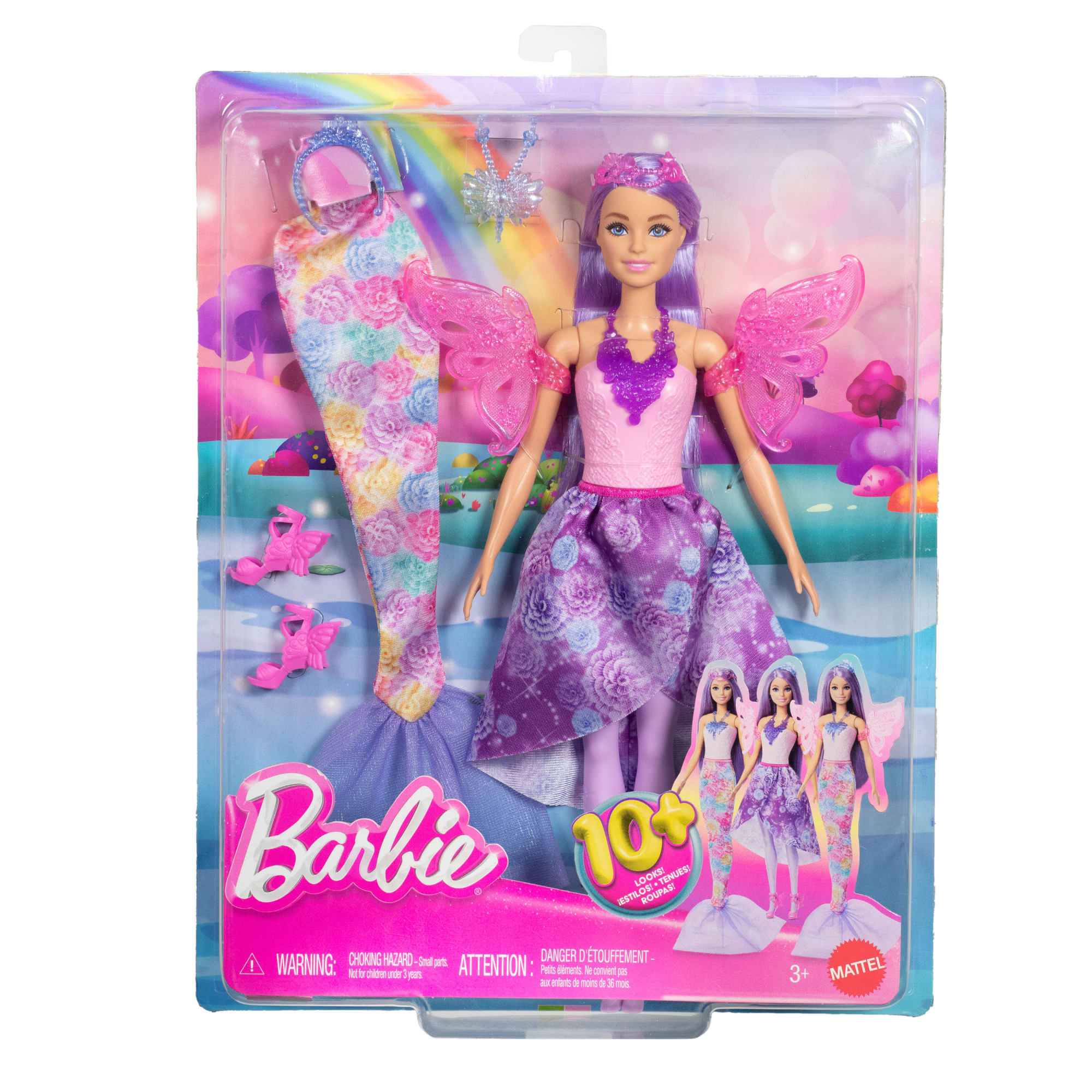 Barbie Fantasía Boneca Looks Fada e Sereia - Image 6