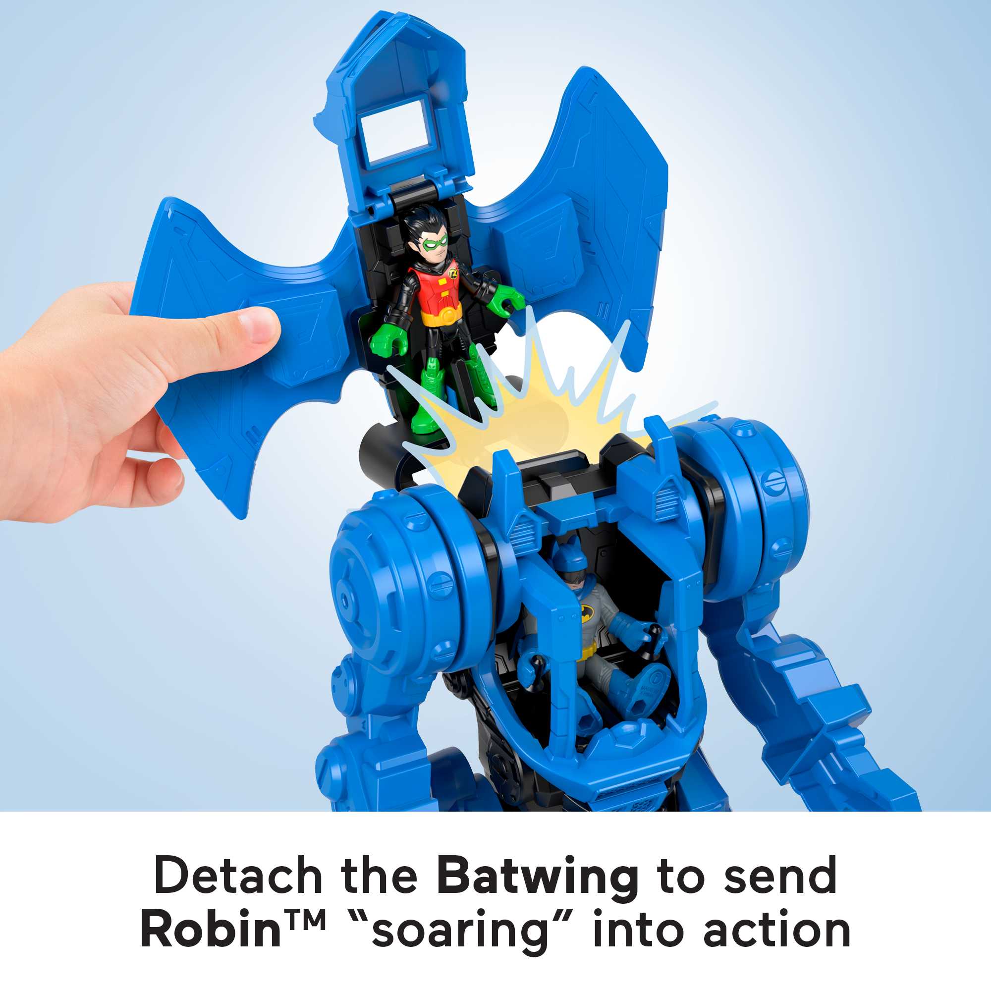 Imaginext DC Super Friends Batman Playset. Robo Command Center With Detachable 10-Inch Robot - Image 3