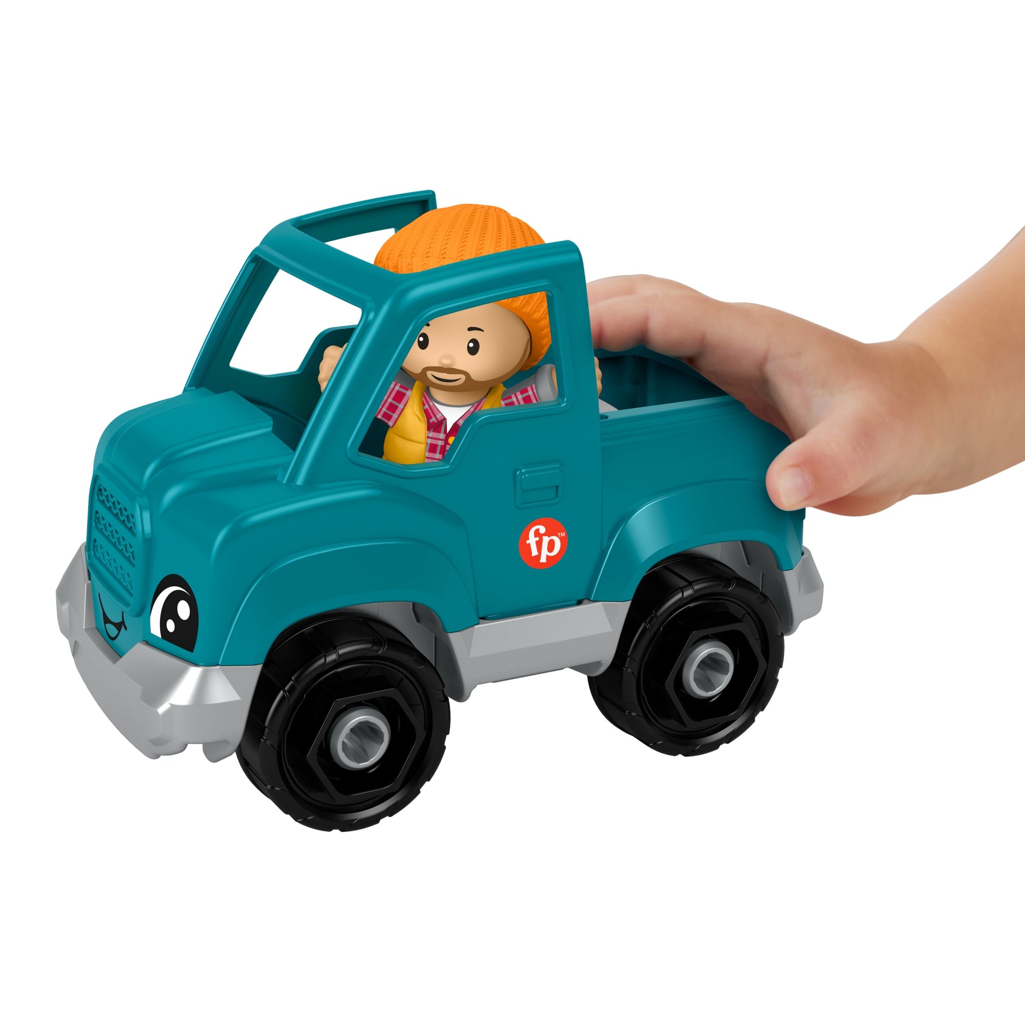 Fisher-Price Little People Pick-Up Truck Toy & Figure Set For Toddlers. 2 Pieces - Image 2