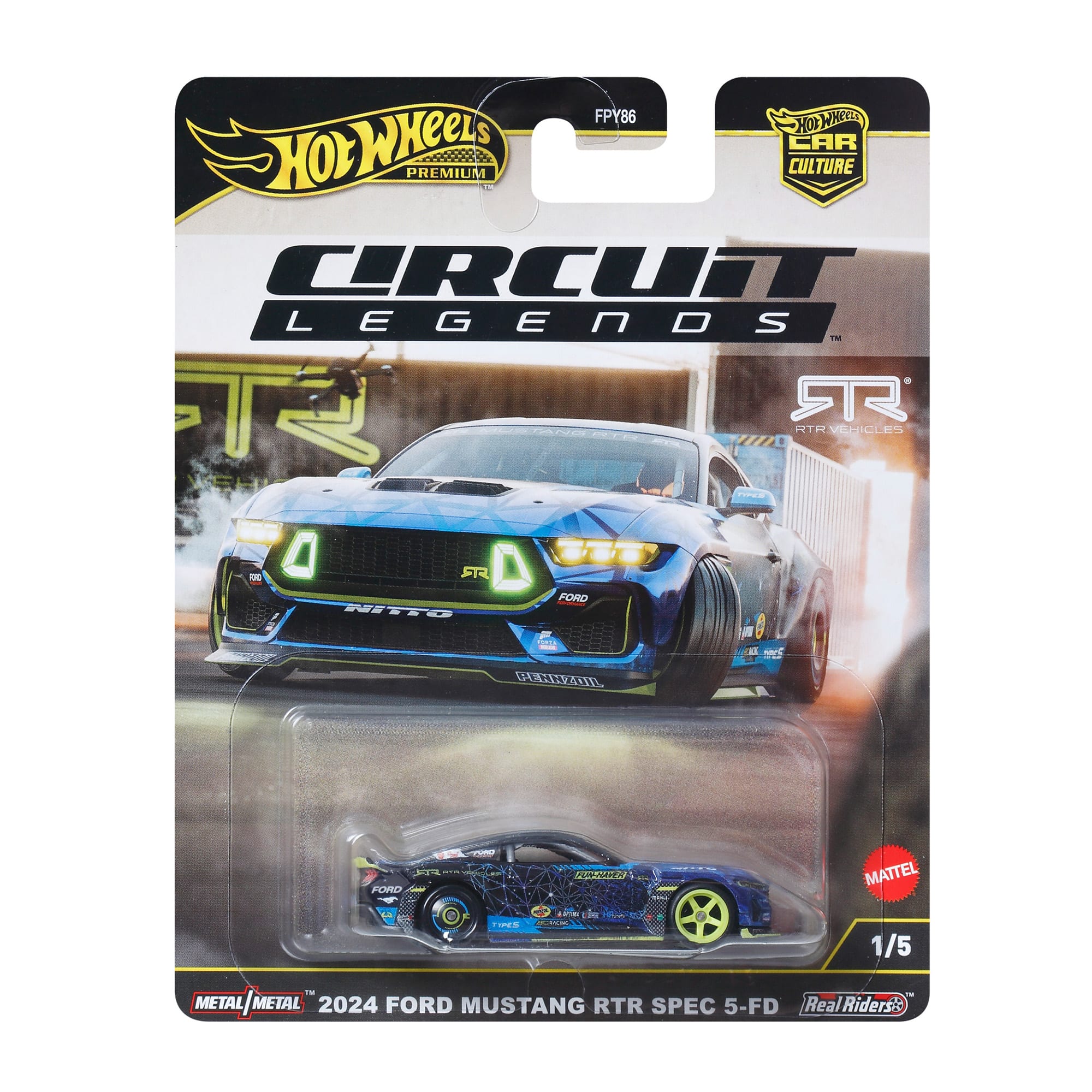 Hot Wheels Premium Car Culture 2024 Mustang RTR Spec 5-FD - Image 7