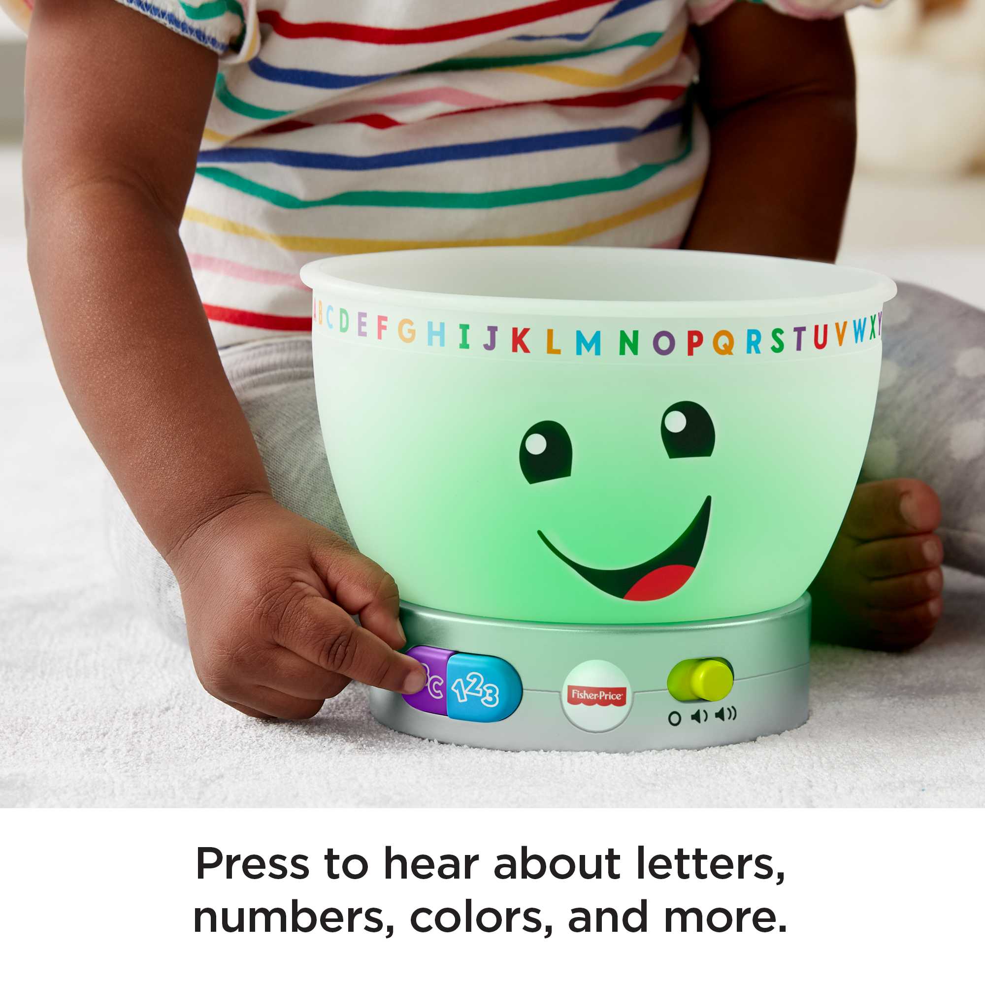 Fisher-Price Mixing Bowl Learning Toy With Lights Music And Pretend Food. Baby And Toddler Toy - Image 4