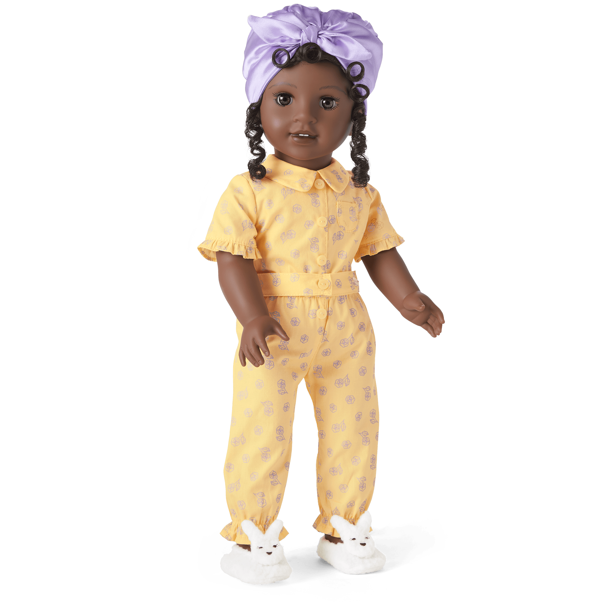 Claudie's™ Yellow Bloom Pajamas for 18-inch Dolls (Historical Characters) - Image 2