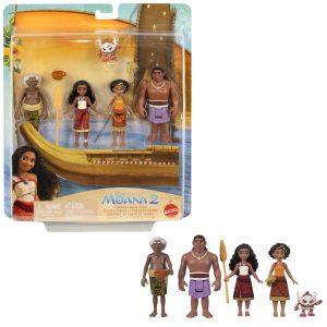 Disney Moana 2 Coffret de Jeu Équipage du Canoë de Moana
