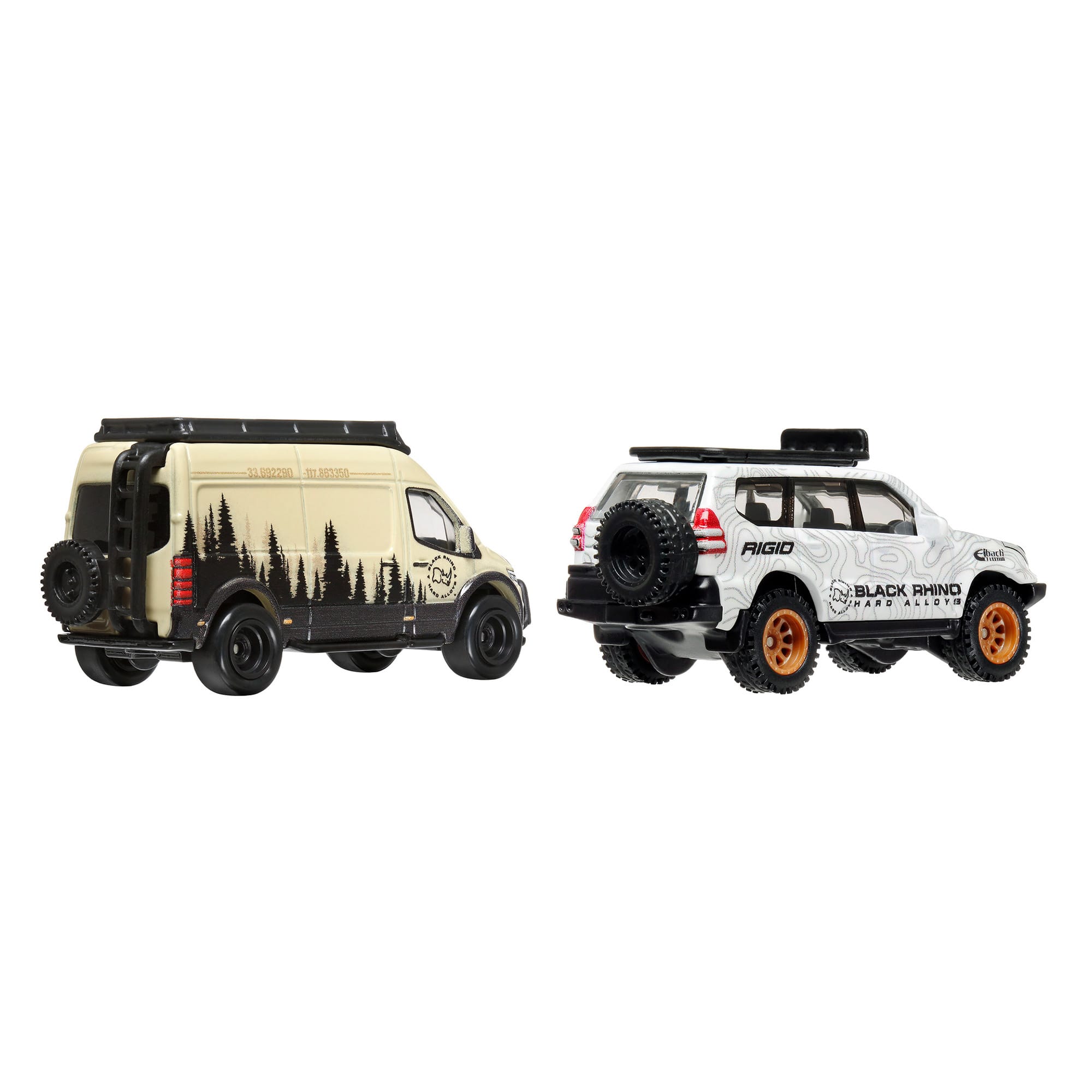 Hot Wheels Premium Car Culture 2-Pack - '05 Toyota Land Cruiser Prado & Mercedes Benz Sprinter Tourer - Image 4