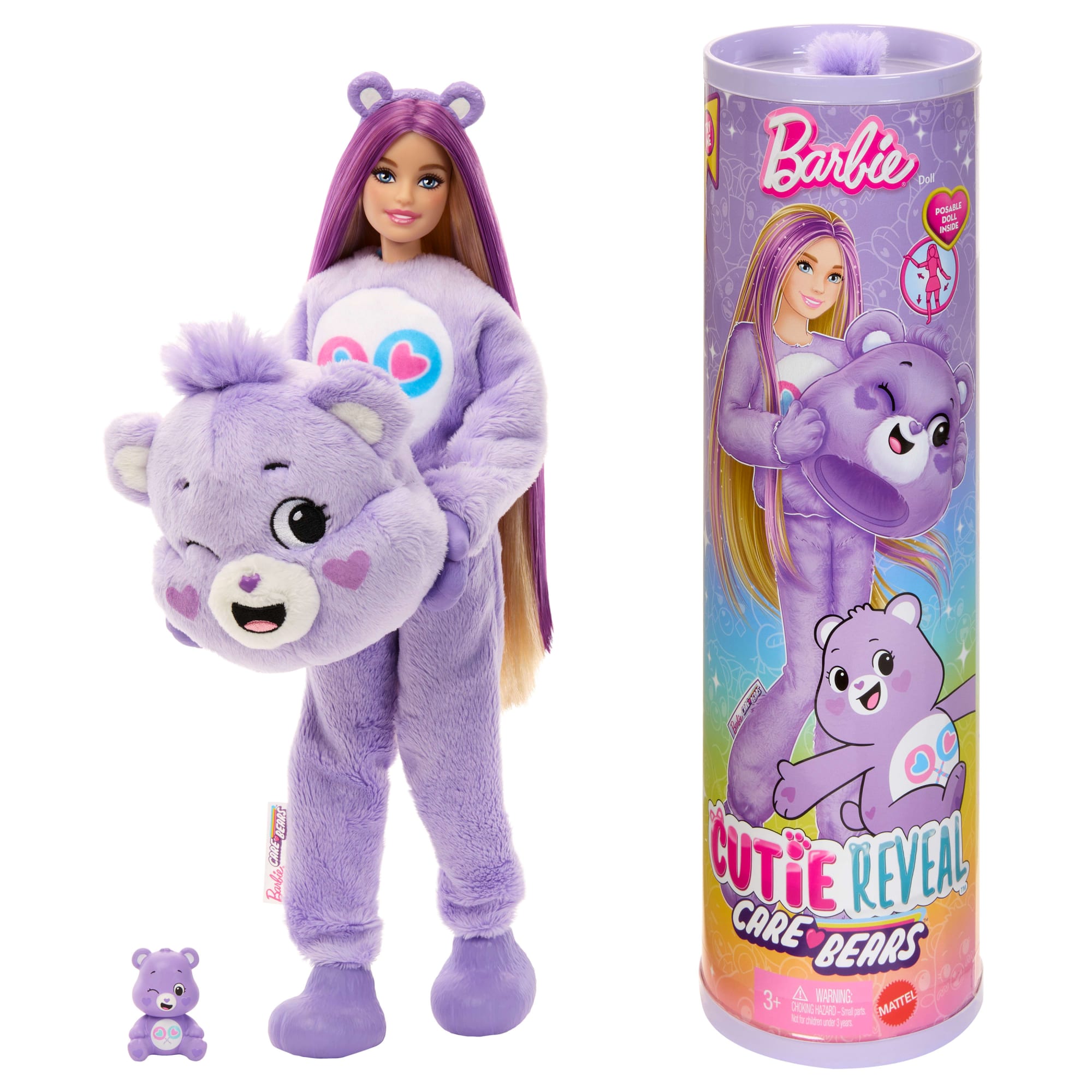 Barbie Cutie Reveal Care Bears Poupée et Acc. Costume Égalours